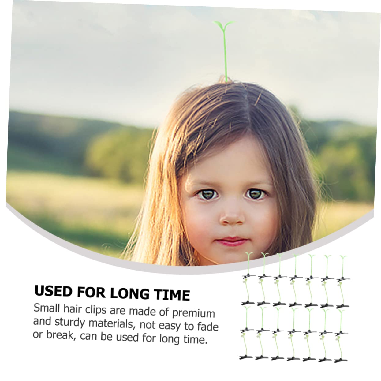 Cute Hair Clips for Girls & Boys - Plant Sprout Hairpins for Kids' Styling