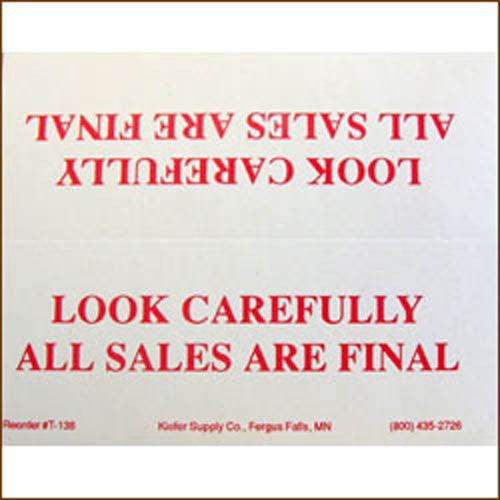 11 x 17 Laminated Sign - No Auction Staff Assistance - Durable Warning Sign for Auctions, Storage Facilities & Business Offices