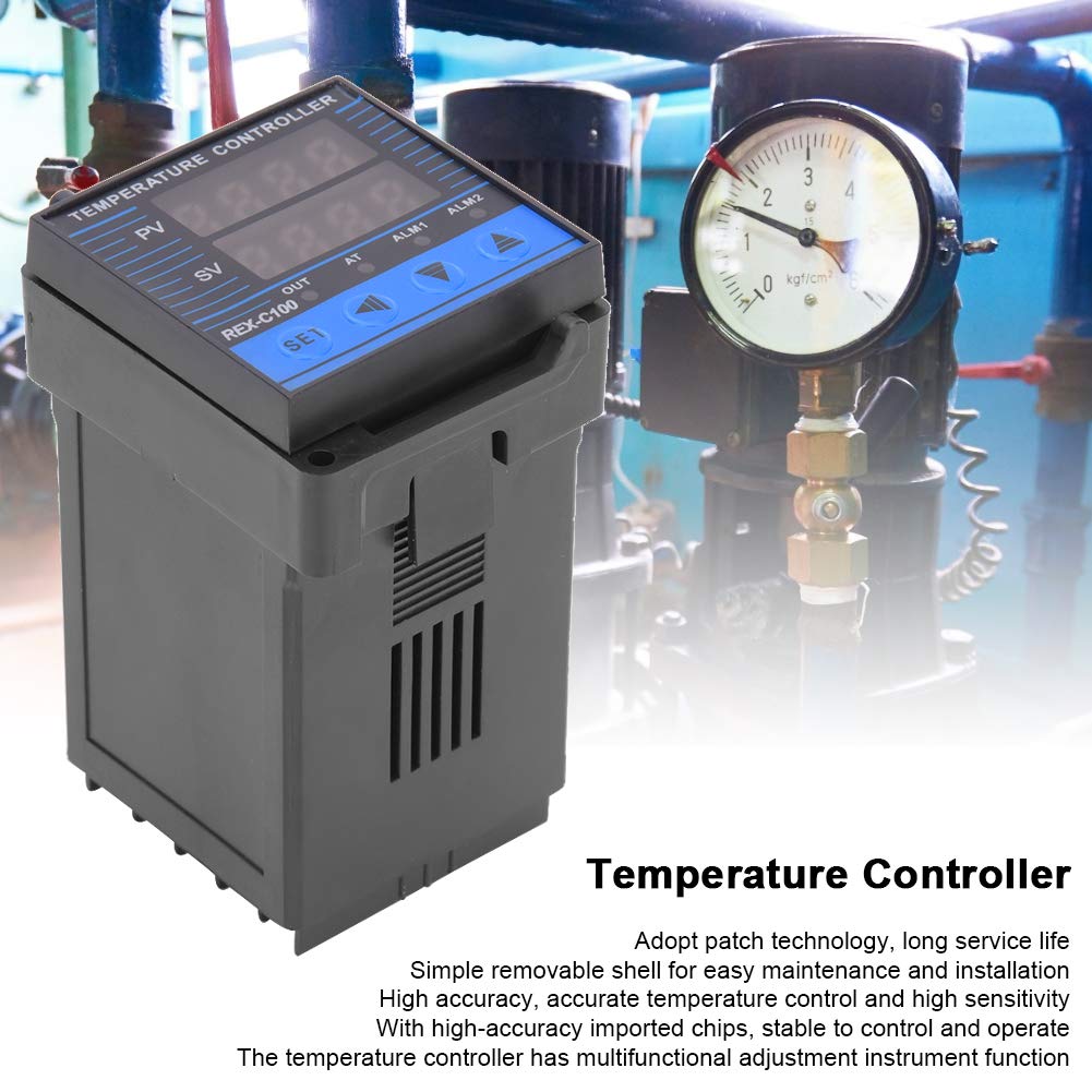 High Accuracy Digital Temperature Controller with Removable Shell & Relay Output - Multifunctional Thermostat for Home, Industrial & Laboratory Use