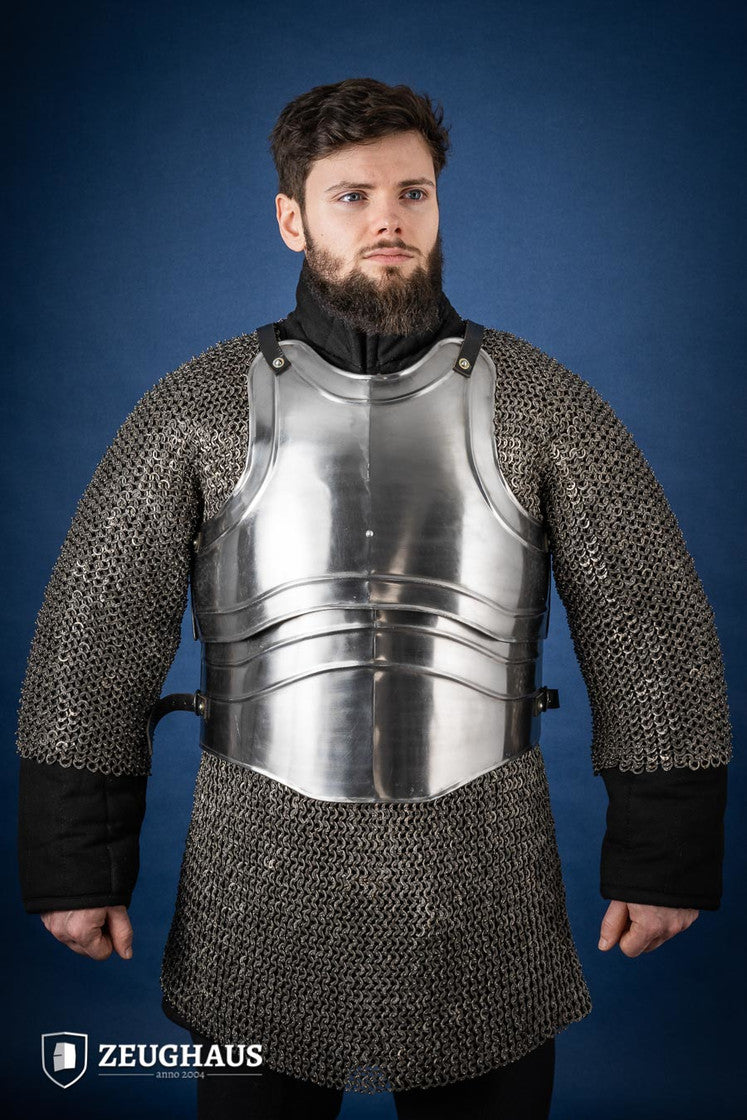 Cuirass Warrior Polished Armor - Medieval Knight Costume for Cosplay, LARP & Renaissance Fairs | Historical Reenactment & Theater Performance