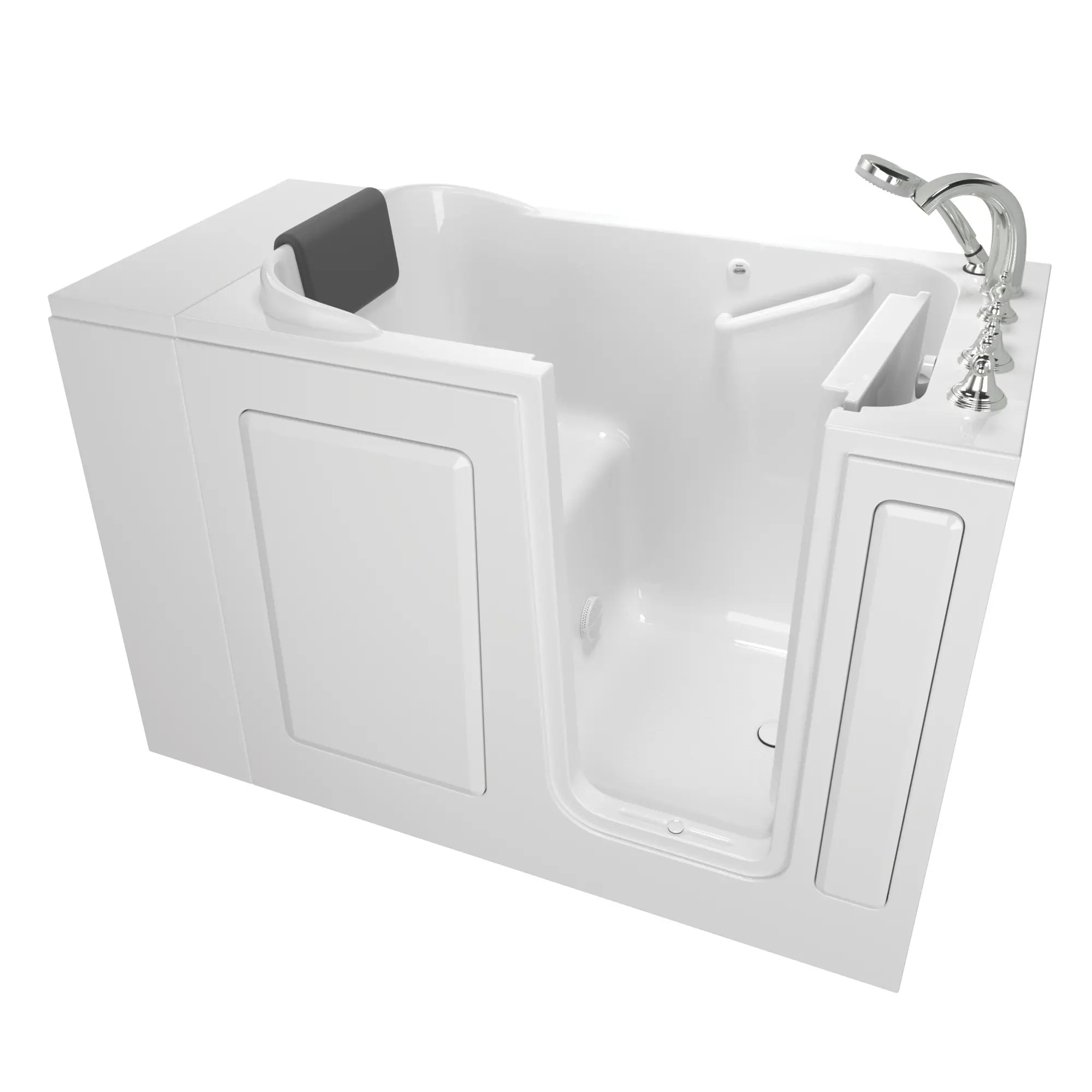 Premium 28 x 48 Inch Gelcoat Walk-In Bathtub with Soaker System & Right-Hand Drain - Ideal for Elderly & Mobility Support, Spa-Like Relaxation at Home