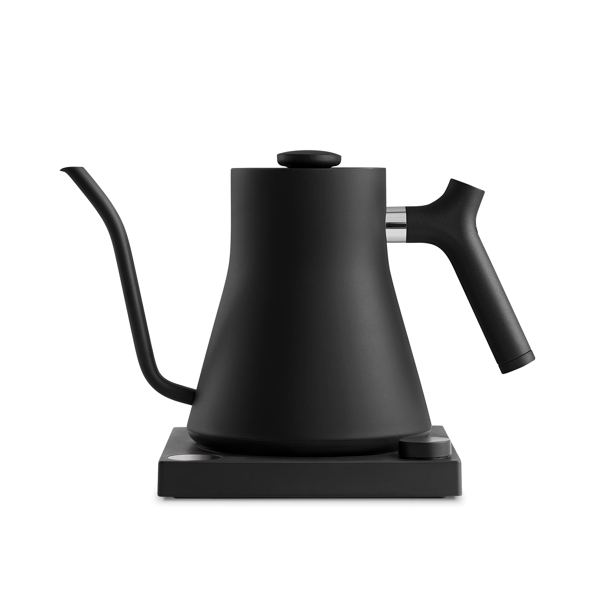 Fellow Stagg EKG Electric Gooseneck Kettle - Premium Stainless Steel Pour Over Coffee & Tea Kettle with Fast Heating - 0.9L Matte Black (220V, G Plug) - Perfect for Home Brewing, Specialty Coffee Shops & Tea Enthusiasts