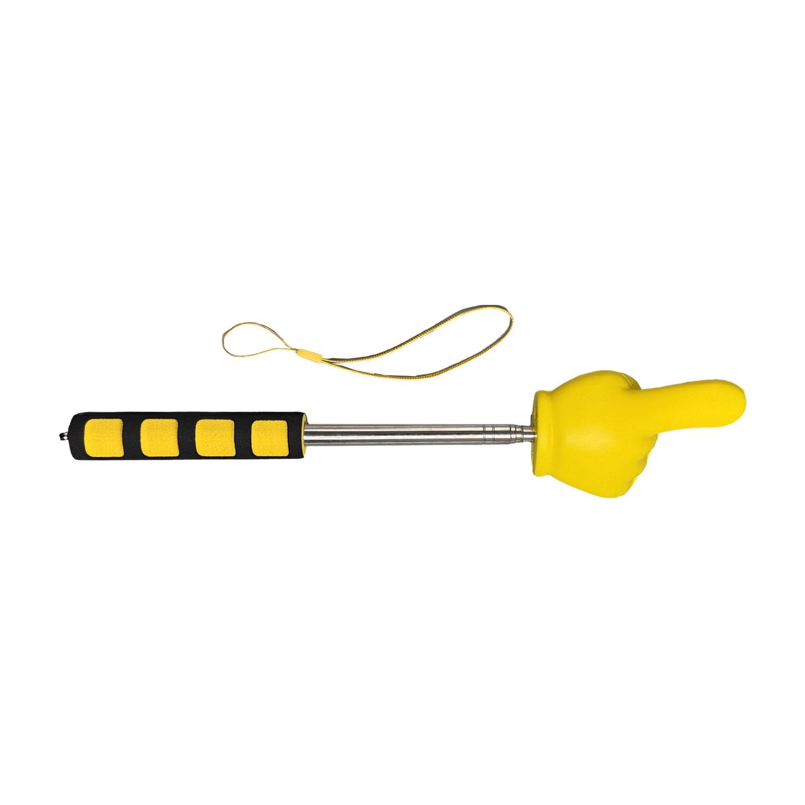 Telescopic Teacher Pointer Stick - Extendable Whiteboard & Presentation Pointer for Classroom, Office & Meetings - Yellow (Perfect for Presentations, Teaching & Remote Work)