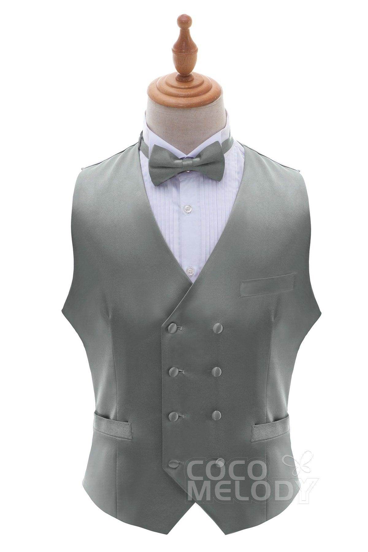 Men's Stretch Silk-Like Satin Vest - Soft Comfortable Sleeveless Undershirt for Formal Wear & Layering - CZ170021