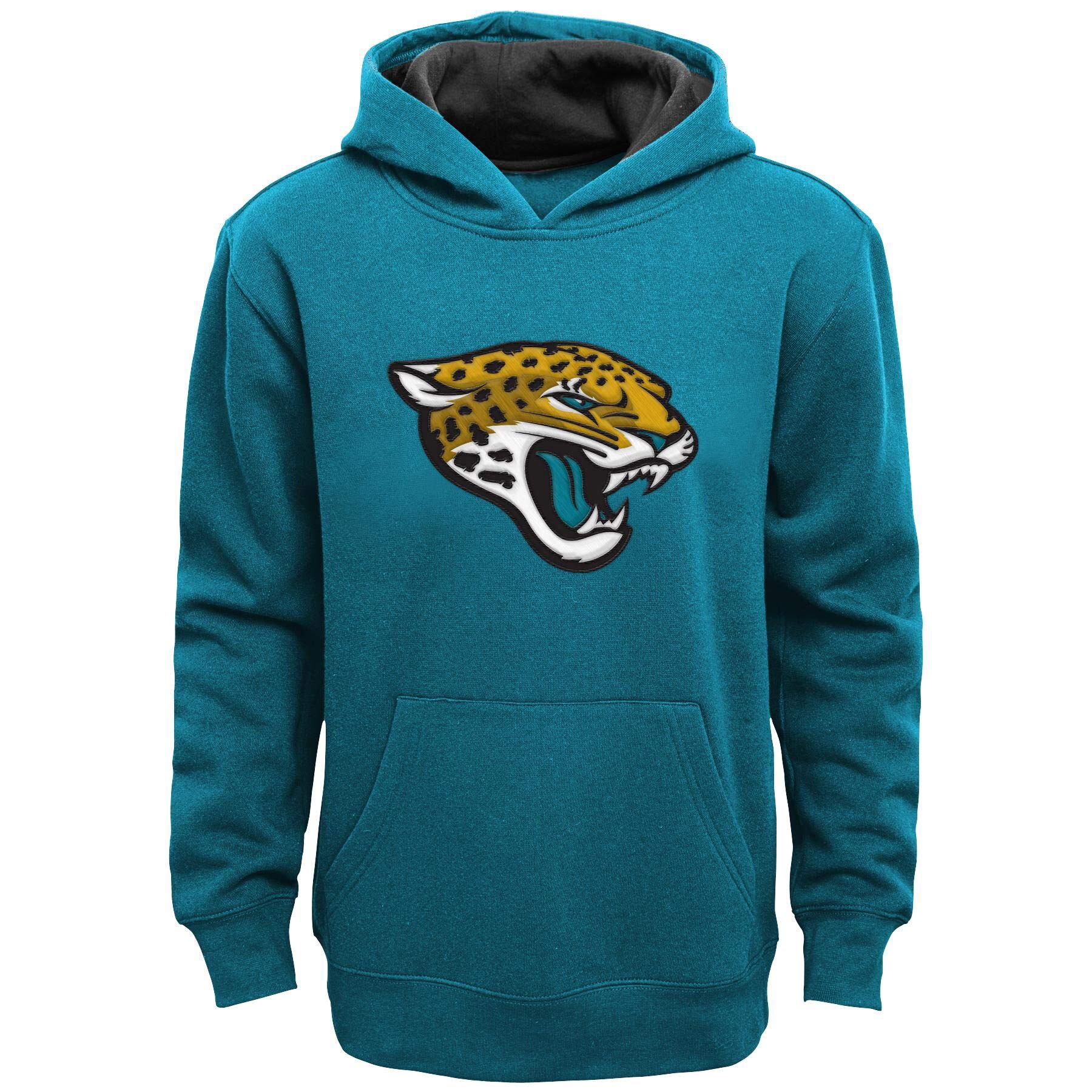 Outerstuff NFL Boys Youth 8-20 Team Color Primary Logo Fleece Hoodie - Warm Pullover Sweatshirt for Football Games, School & Outdoor Activities