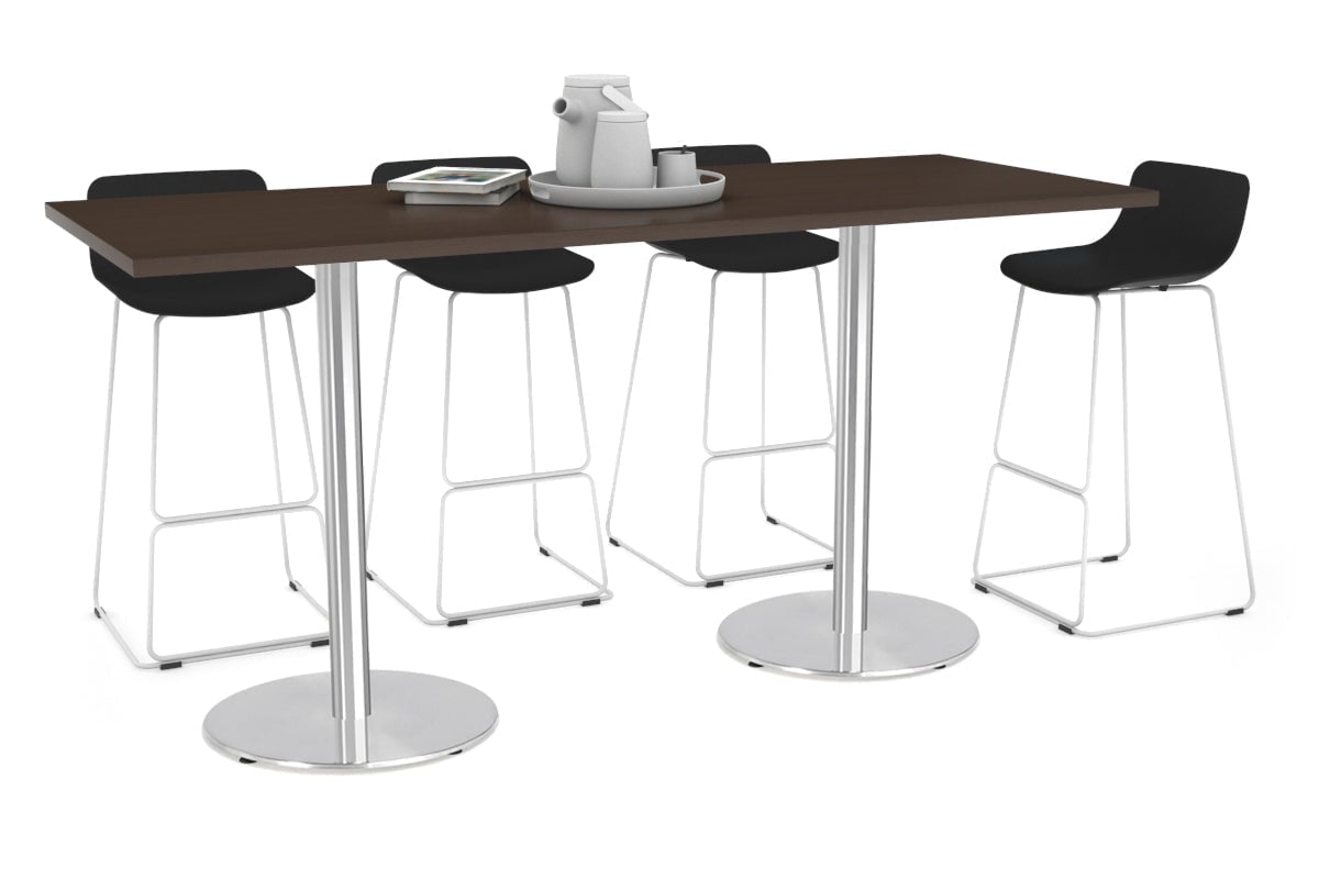 Premium Sapphire Disc Base Counter Table - 1800L x 700W Modern Bar Table for Home, Office & Commercial Use