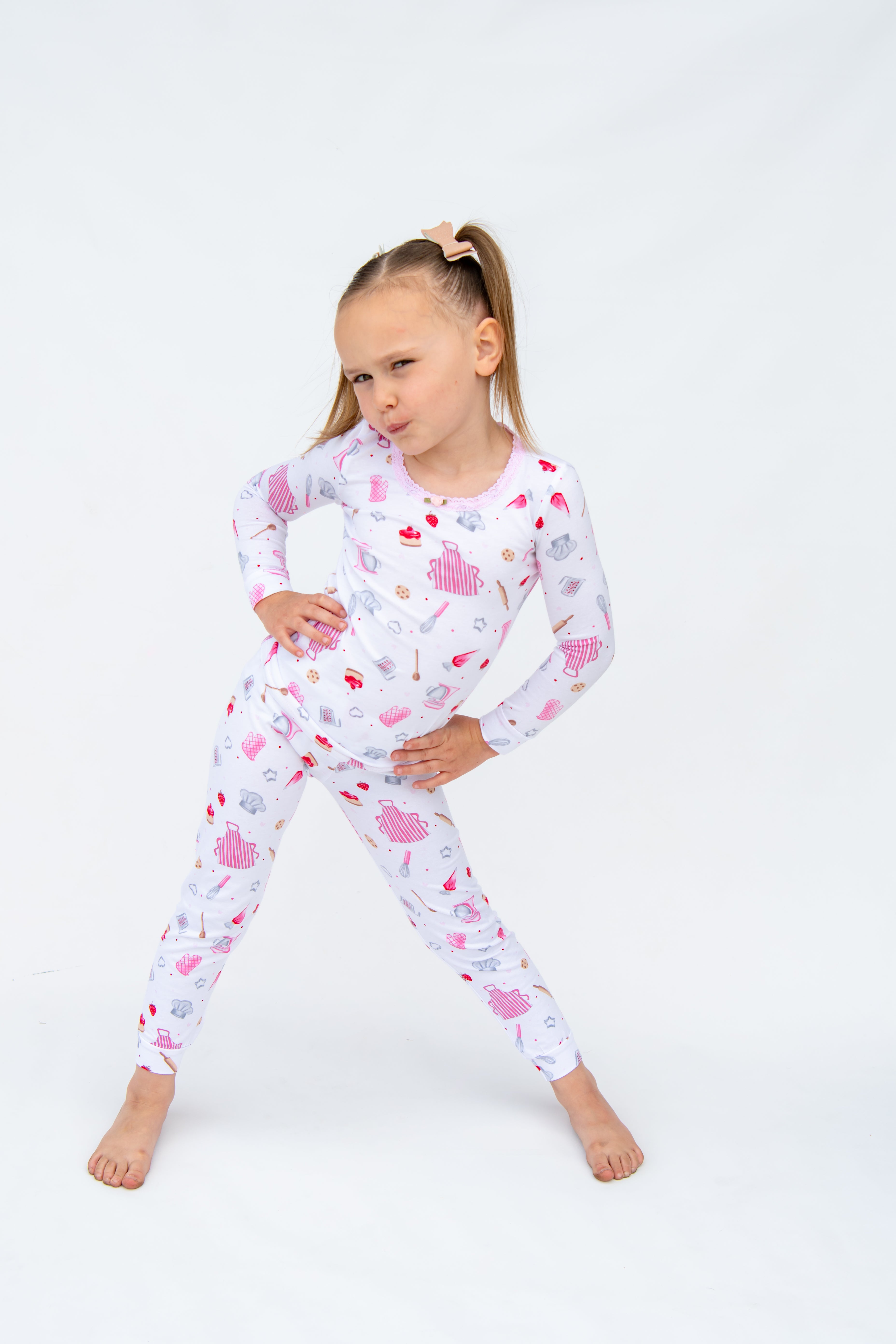 BAKED W/ LOVE Women's Full Length Pajama Set - Soft & Comfortable Sleepwear for Lounge & Bedtime