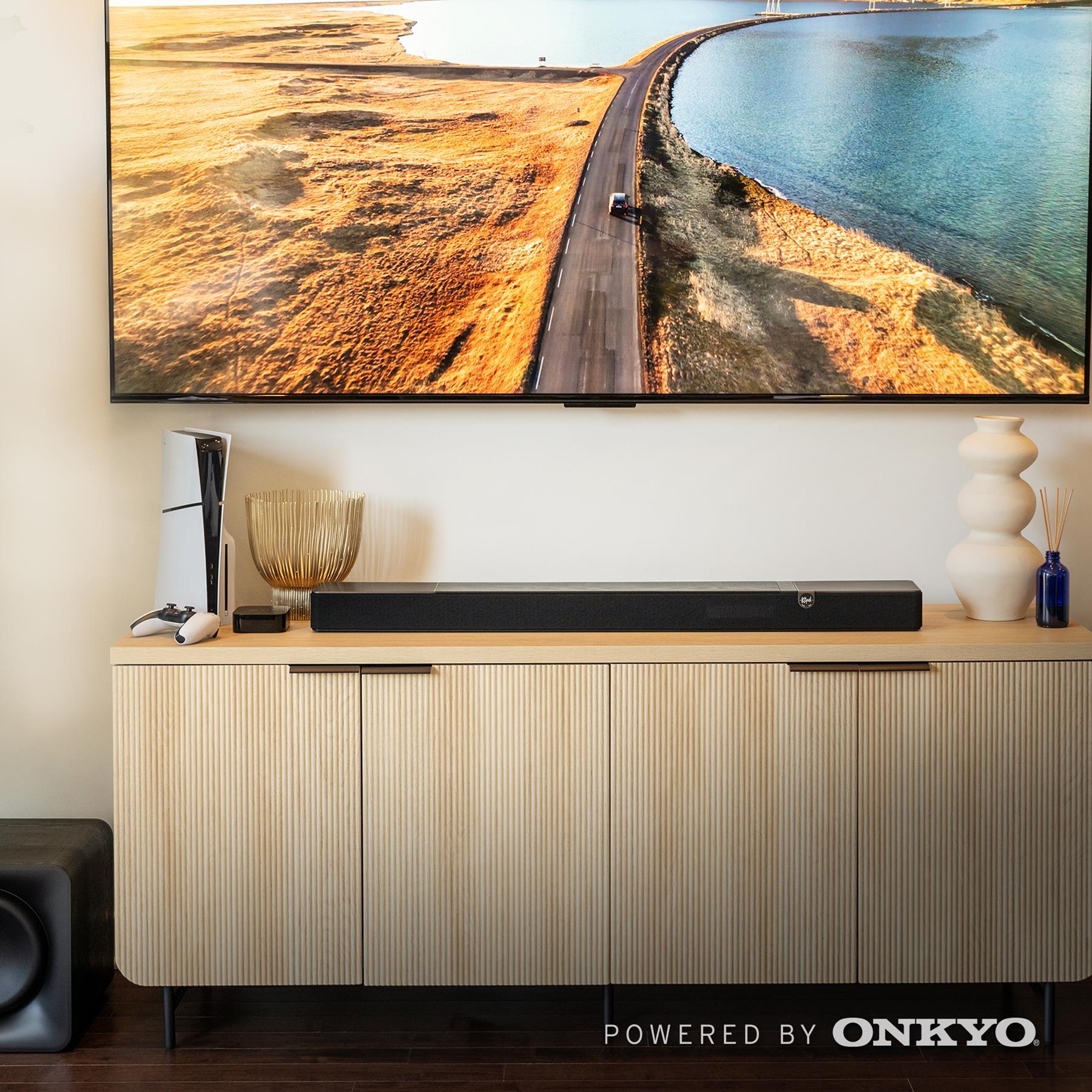 Klipsch Flexus Core 200 3.1.2 Channel Sound Bar with Dolby Atmos - Premium Home Theater Audio System for Movies, Music & Gaming - Perfect for Living Room & Entertainment Spaces