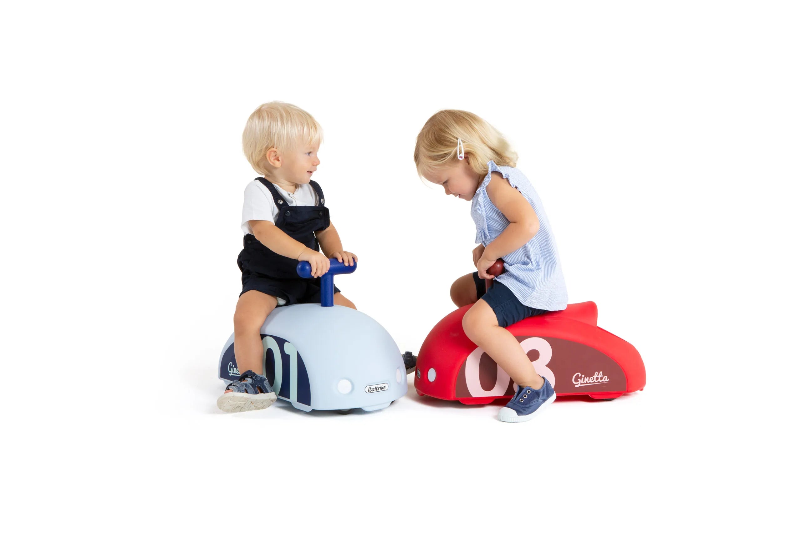 Italtrike Eolo Ginetta Ride-On Toy Car for Kids - Red Push Pedal Tricycle for Toddlers 1-3 Years | Outdoor & Indoor Play, Backyard Fun, Preschool Learning Activity