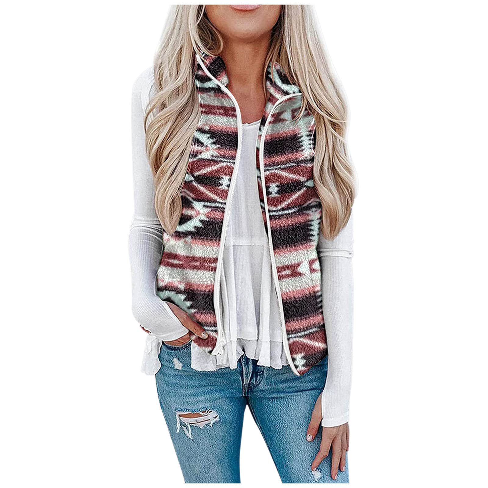 Women's Fleece Jacket - Soft Plush Thickened Spring Coat with Hood, Windproof & Water-Resistant for Outdoor Hiking, Camping & Casual Wear (Plus Size Available)