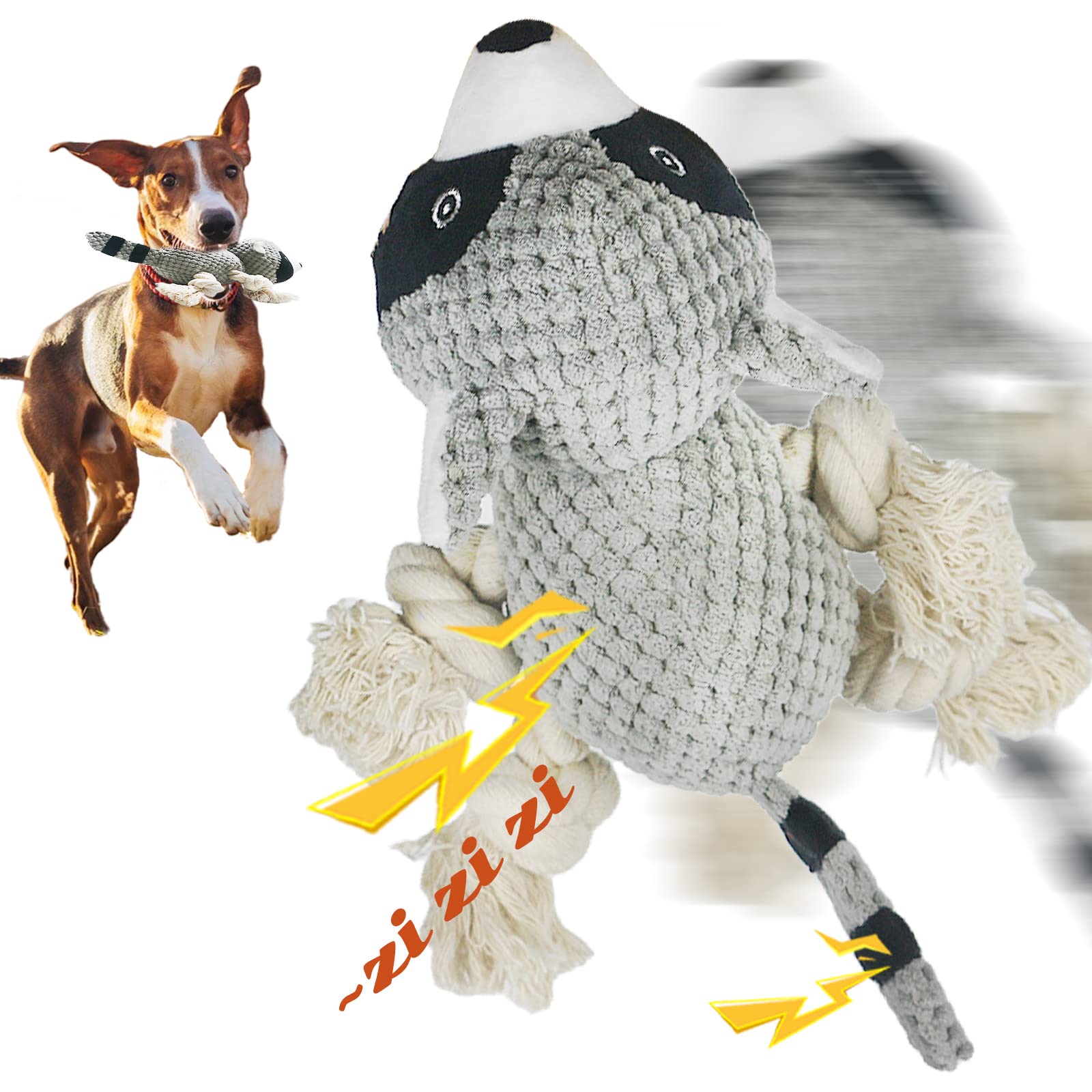 Squeaky Chew Plush Stuffed Dog Toys - Durable Otter Shaped Interactive Puppy Toy for Small Medium Large Dogs | Perfect for Teething, Playtime & Training | Indoor Outdoor Use