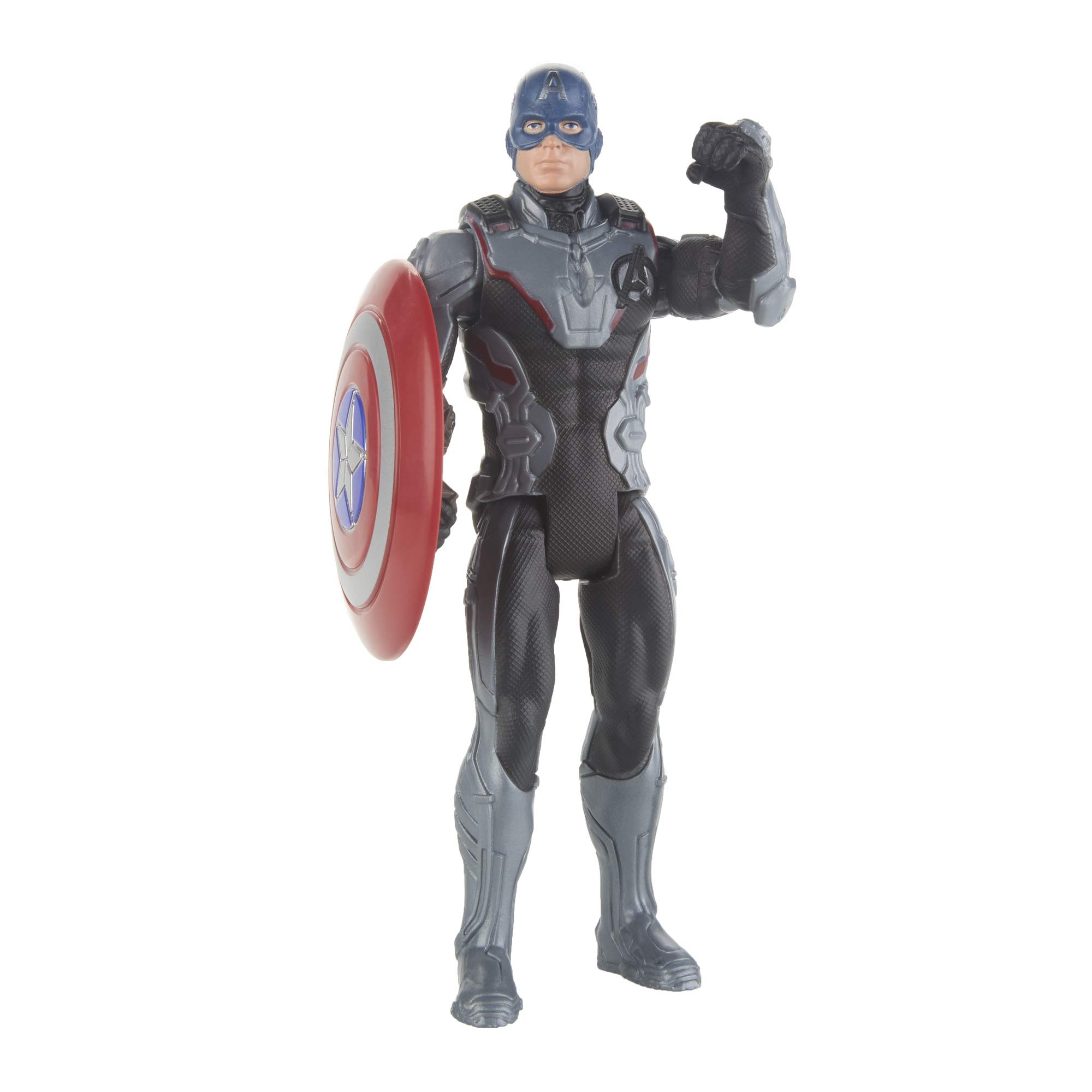 Avengers Marvel Endgame Captain America 6-Inch Action Figure - Team Suit Collectible for Display & Play | Perfect for Marvel Fans & Toy Collectors