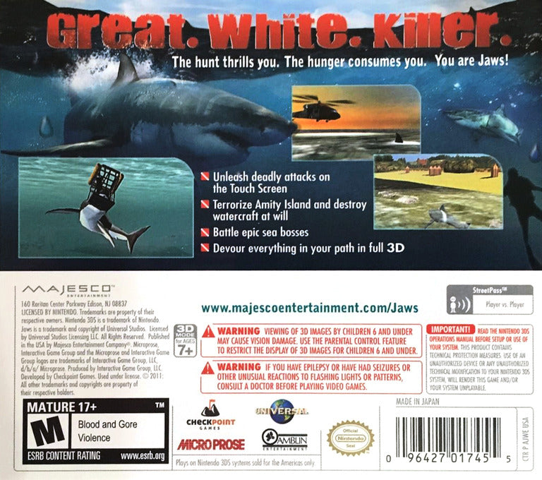 Jaws: Ultimate Predator - 4K Ultra HD Blu-ray Movie | Shark Thriller Film for Movie Nights & Halloween Screenings