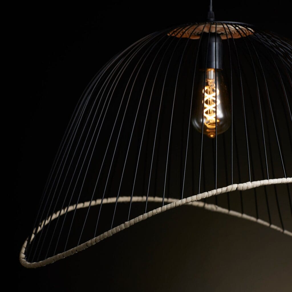 Cyan Design 10795 Cloak Pendant Light Fixture - Matte Black Finish for Modern Dining Room & Bedroom Lighting
