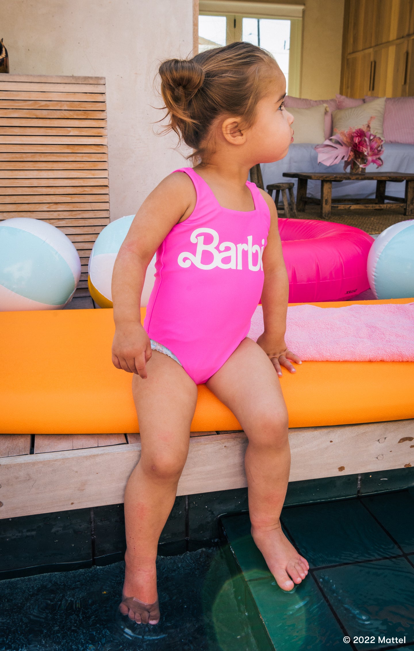 Lil Barbie™ Babe One Piece Swimsuit - Malibu Pink | Stylish Bathing Suit for Women & Girls | Perfect for Beach, Pool & Summer Vacations