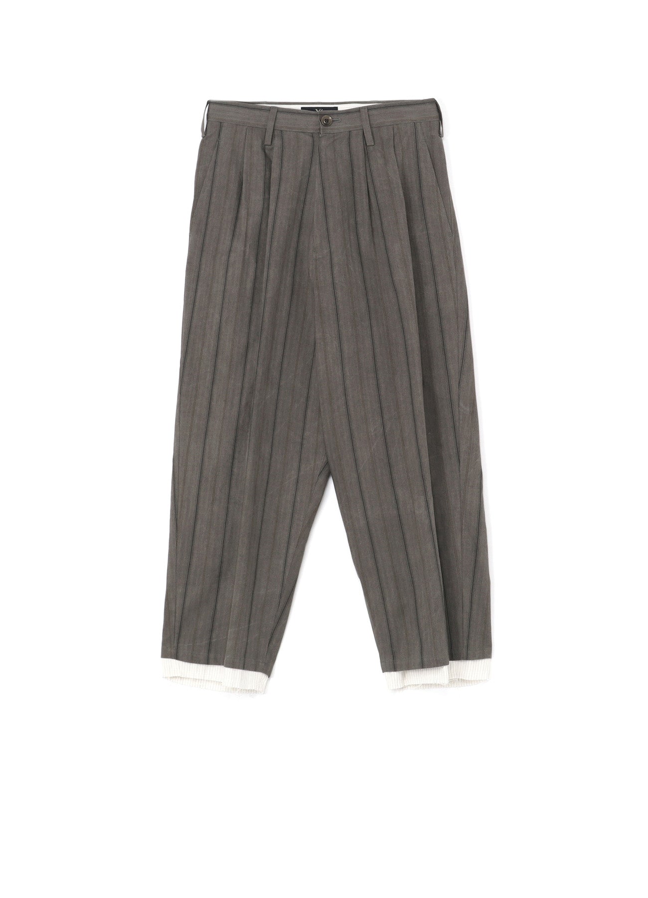 Stylish Cotton Stripe Ink Dyed Double Tuck Tapered Pants for Men & Women - Comfortable Slim Fit Casual Trousers for Office, Travel & Everyday Wear