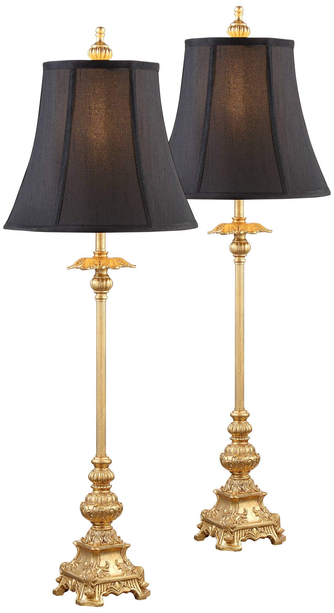 Regency Hill Juliette Traditional French Country Buffet Table Lamps - 36.5