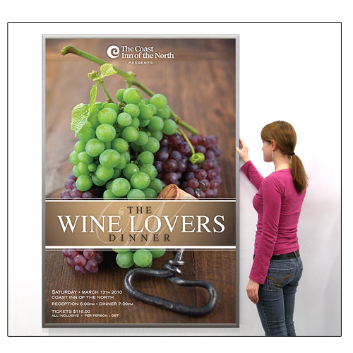 42x42 Large Snap Frame - Front Loading Poster Display with 1 1/4