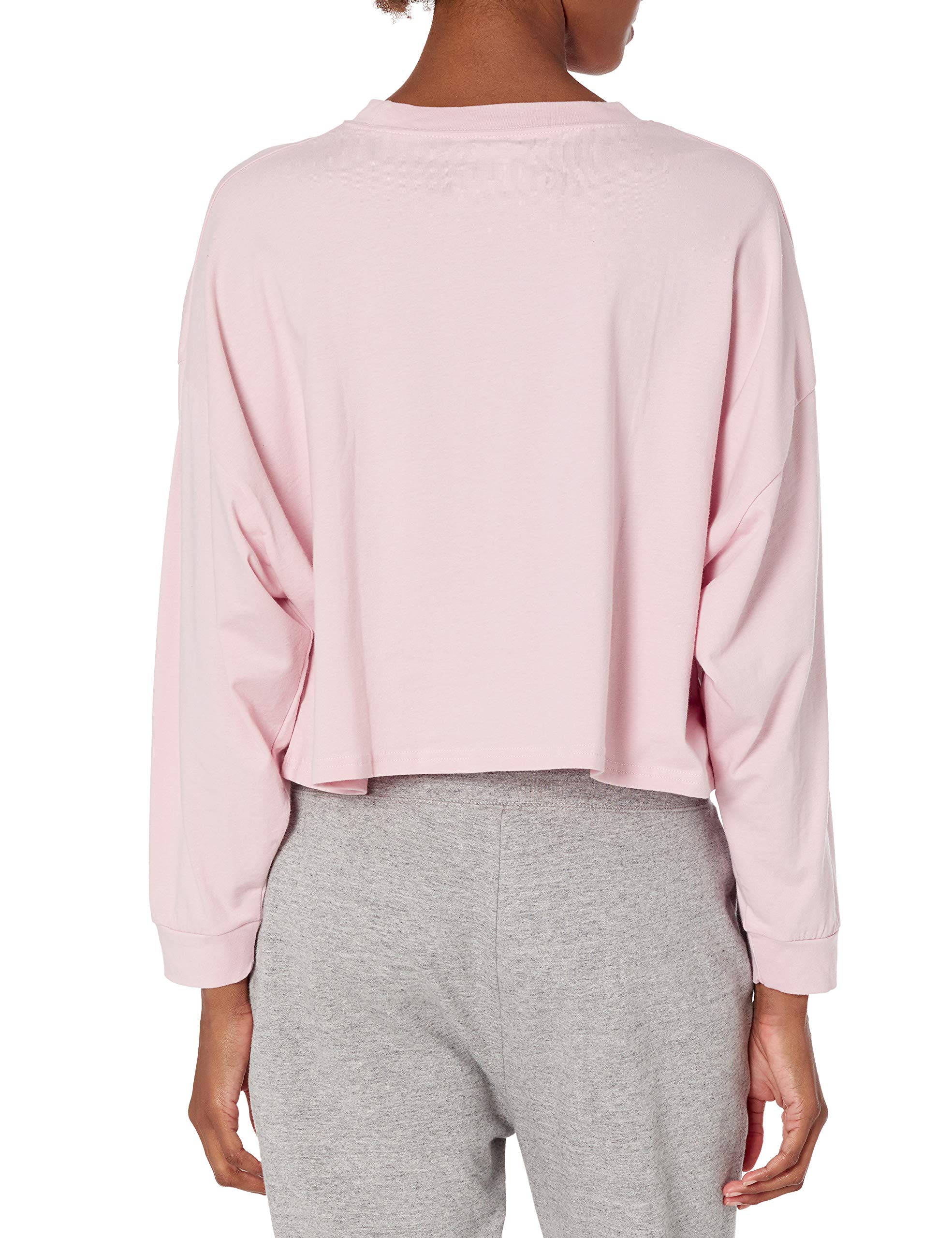 Champion Women's Sleep Cropped T-Shirt - Soft Cotton Script Logo Tee for Lounge, Yoga & Nightwear | Comfortable Sleepwear & Casual Outfit