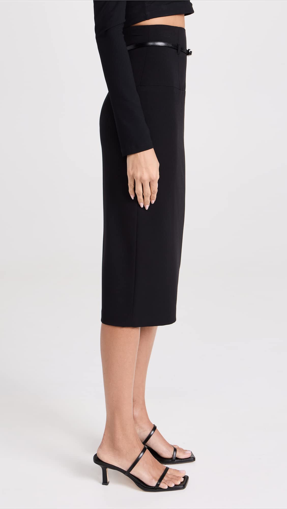 Black Halo Women's Jackie O Pencil Skirt - Classic Black Formal Skirt for Office Work & Business Events | Elegant Slim Fit Midi Skirt for Women | Perfect for Professional Wear, Cocktail Parties & Weddings