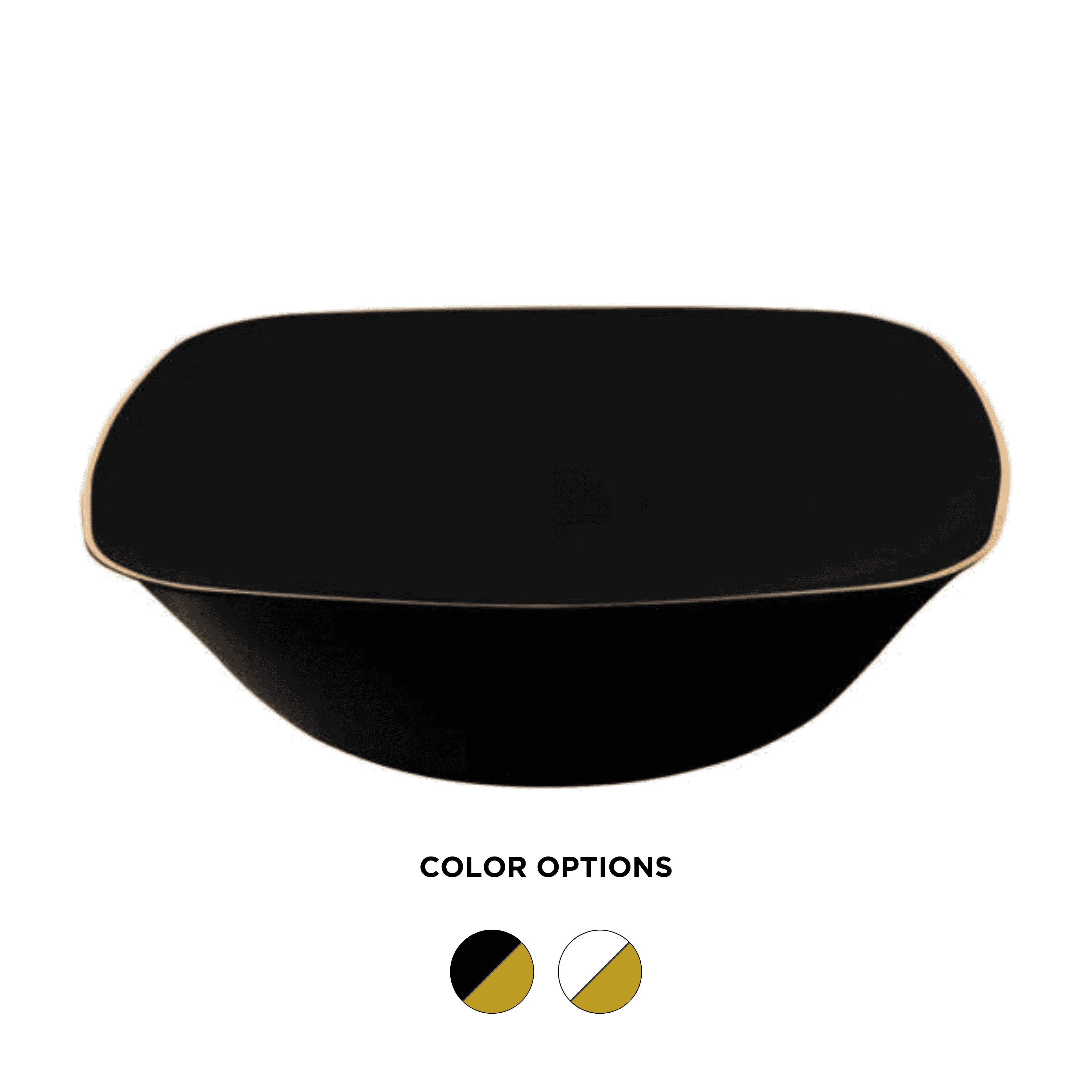 7 Inch Square 16oz Plastic Soup Bowls - 10 Pack BPA-Free Reusable Microwave & Dishwasher Safe Bowls for Soup, Salad, Cereal, Noodles - Eco-Friendly Durable Dinnerware for Home, Restaurant & Catering