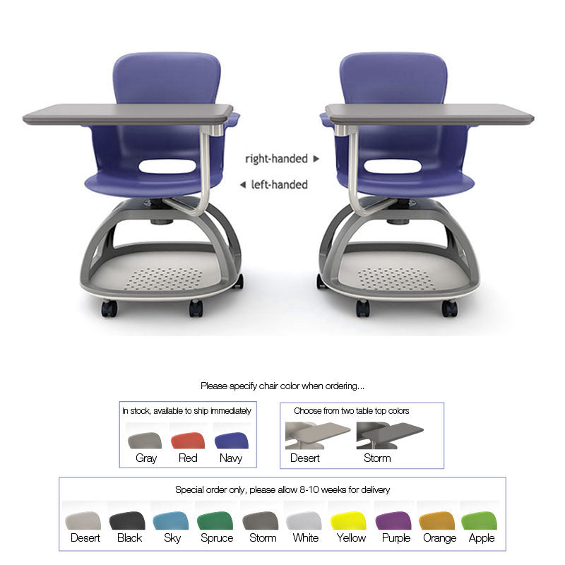 Ergonomic Ethos Chair with Storage Base & Tablet Holder - Perfect for Home Office, Gaming, and Study Spaces