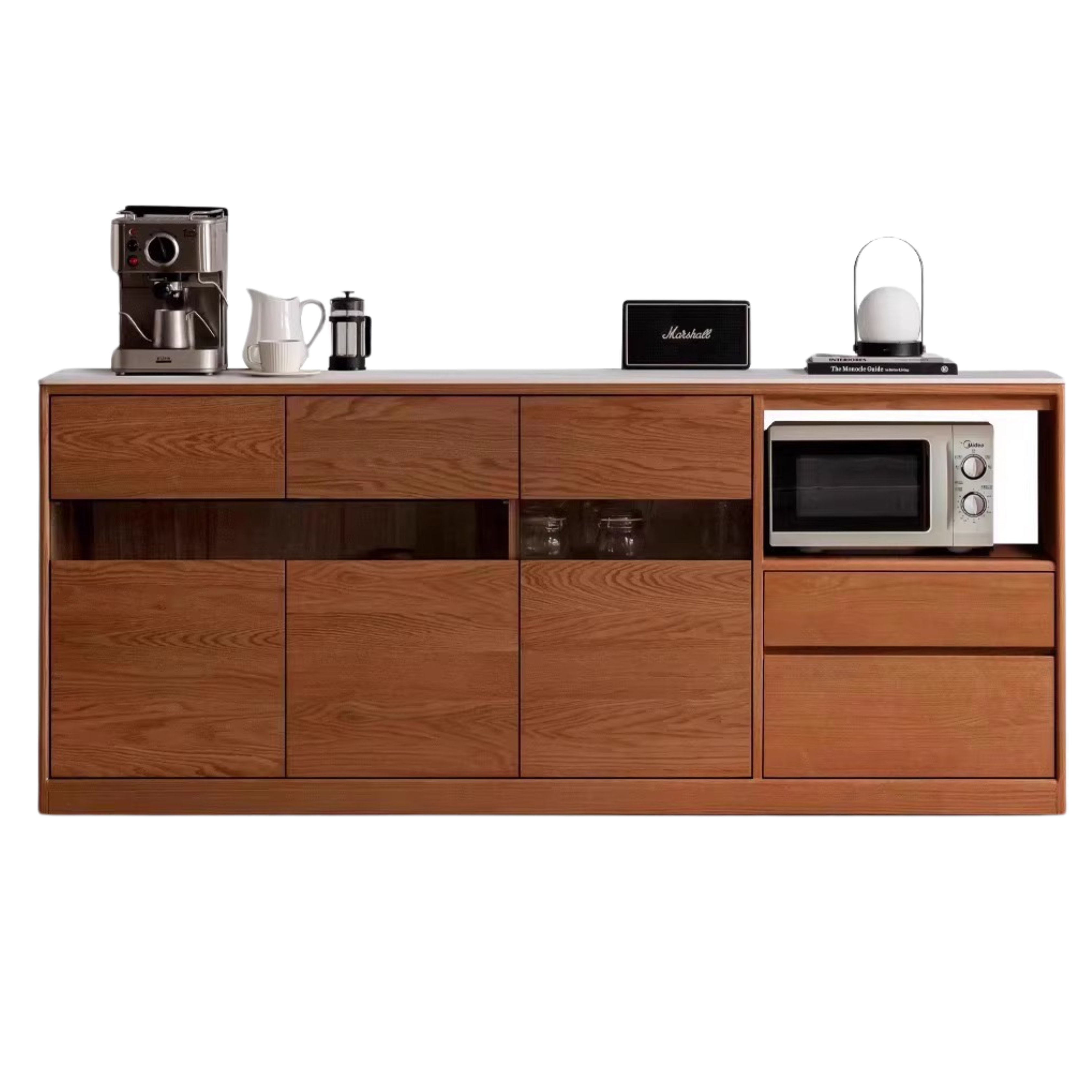 78.7x15x33.5 inch / 200x38x85сm / Walnut color / sideboard