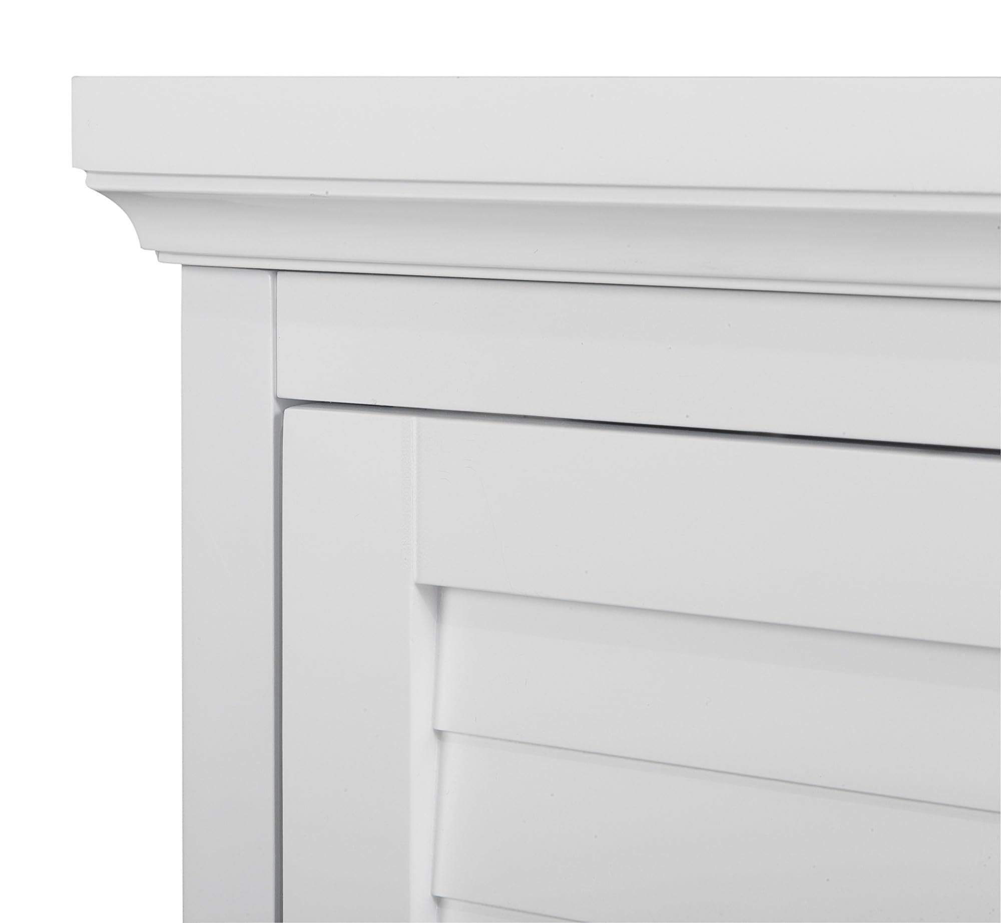 White Adjustable Corner Wall Cabinet for Kitchen & Bathroom Storage