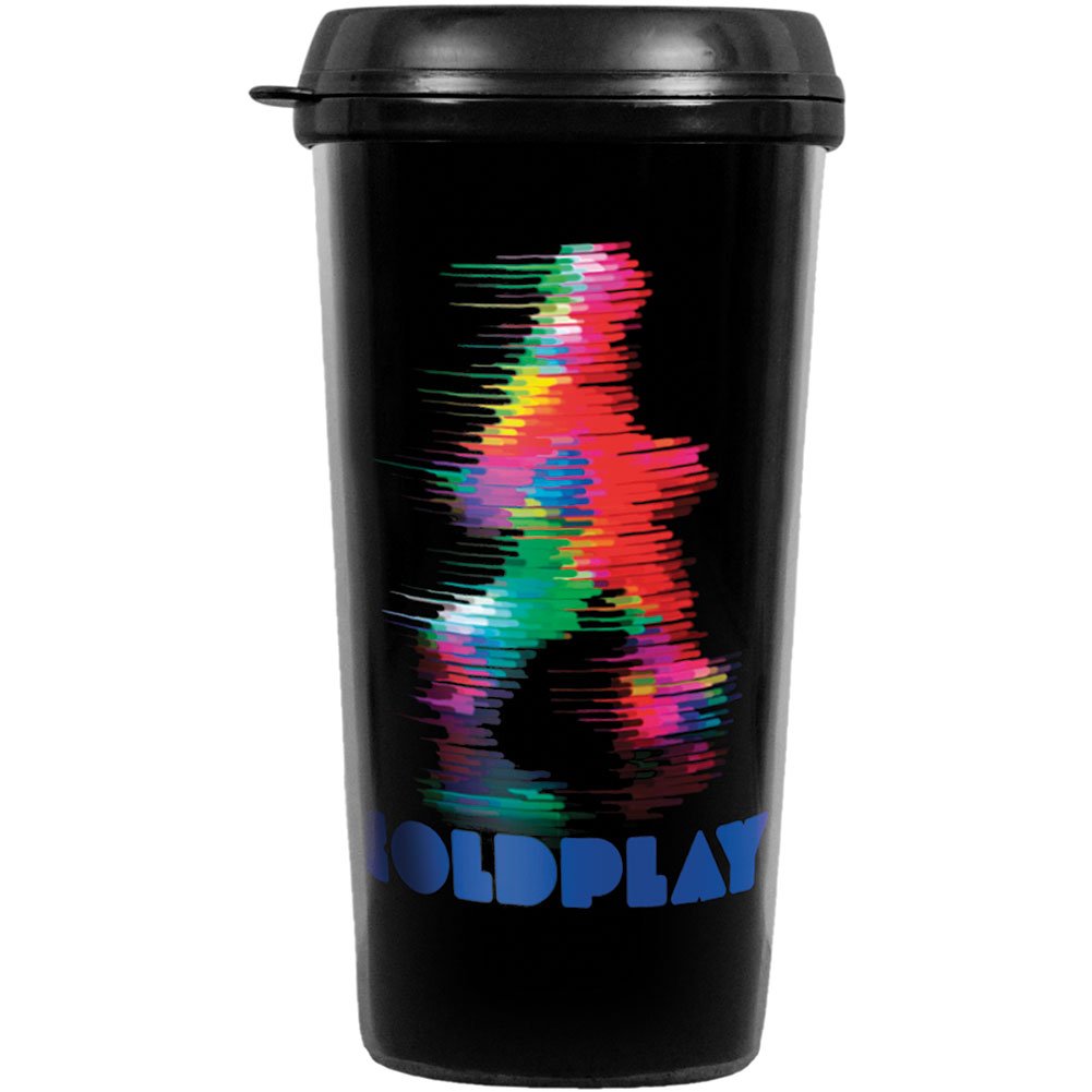 Coldplay Themed Insulated Travel Mug - Stainless Steel Coffee Cup with Lid - Perfect for Hot & Cold Drinks, Commuting, Camping & Gifts