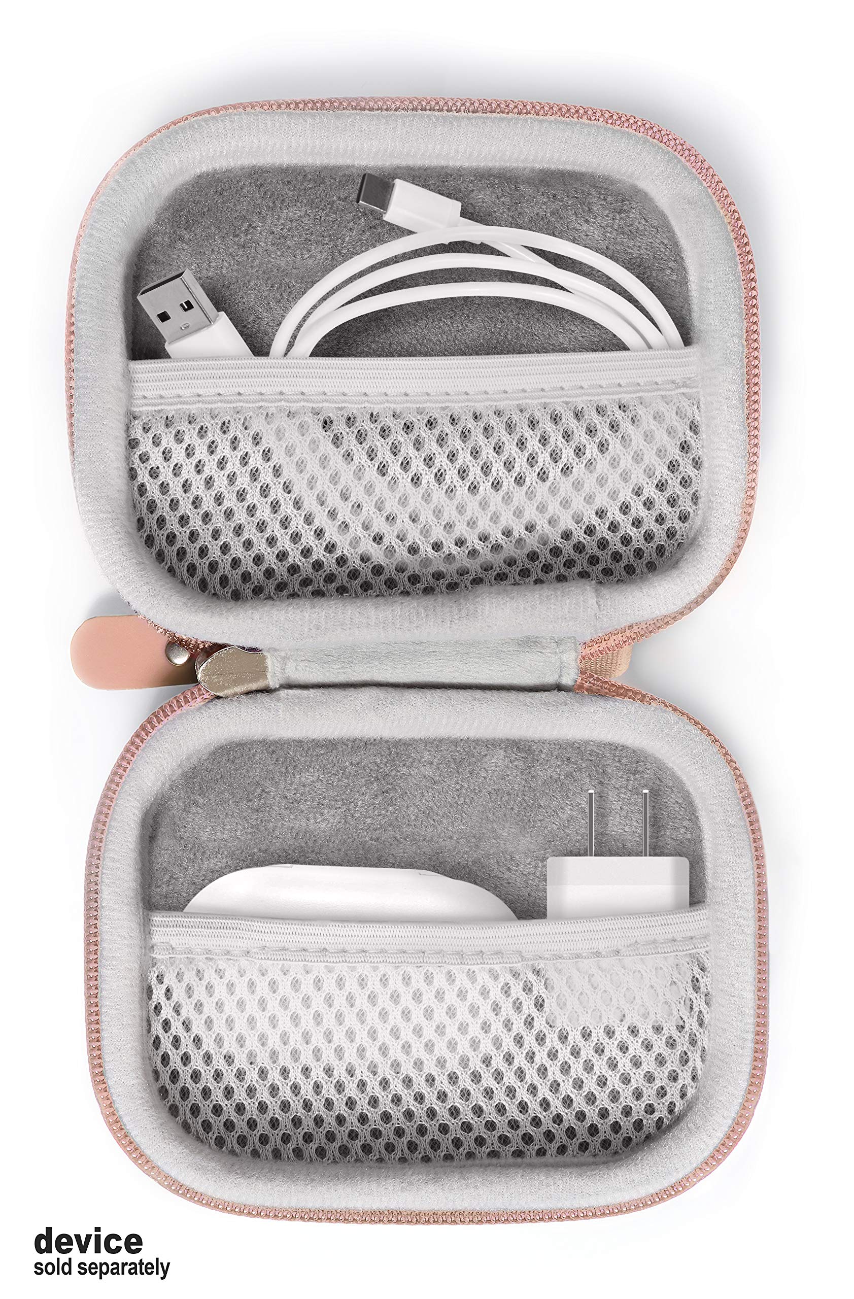 Premium Travel Case for Apple AirPods Pro/2/1 with Built-in MagSafe Charger - Compact Organizer for iPhone Charger, AirPods Wall Charger, SD/CF Card Reader & USB-C Hub - Perfect for Business Trips & Daily Commute