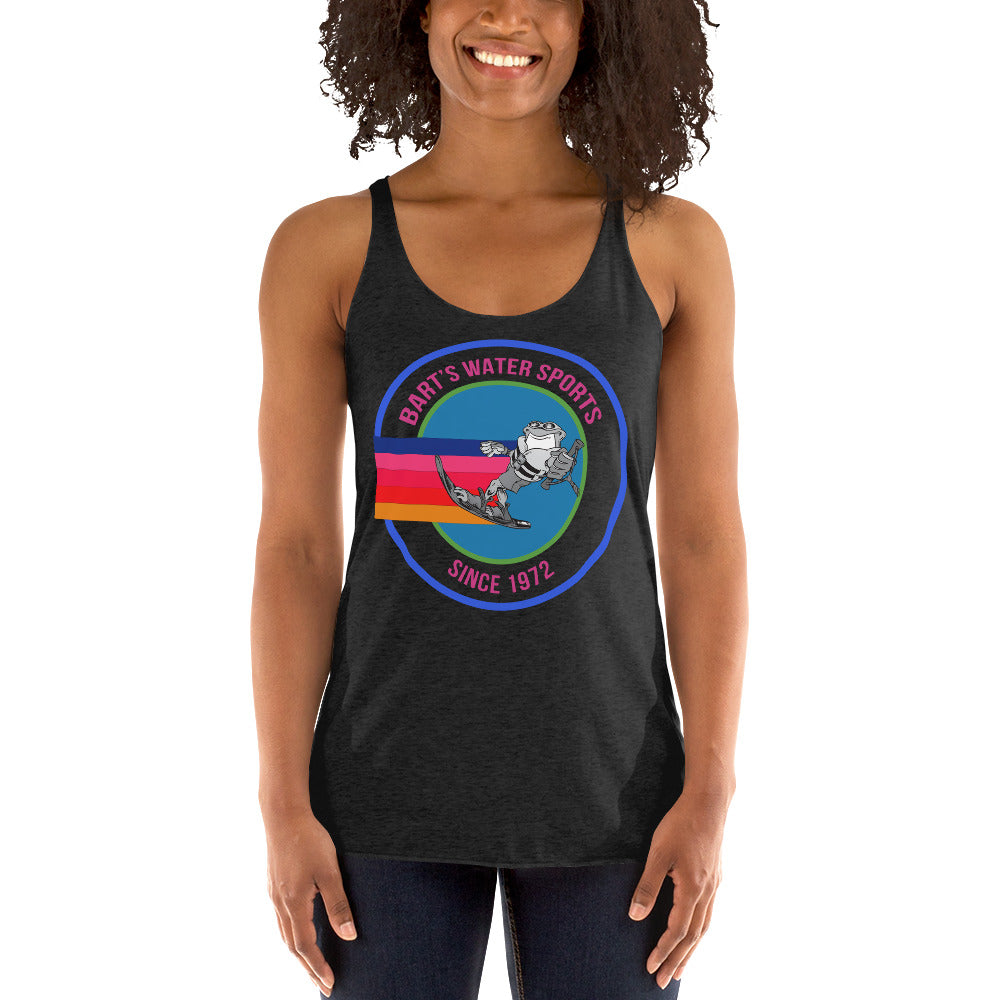 Frog Slalom Ski Racerback Tank Top for Women & Men - Quick-Dry Performance Shirt for Water Sports & Wakeboarding - Bart's Water Sports