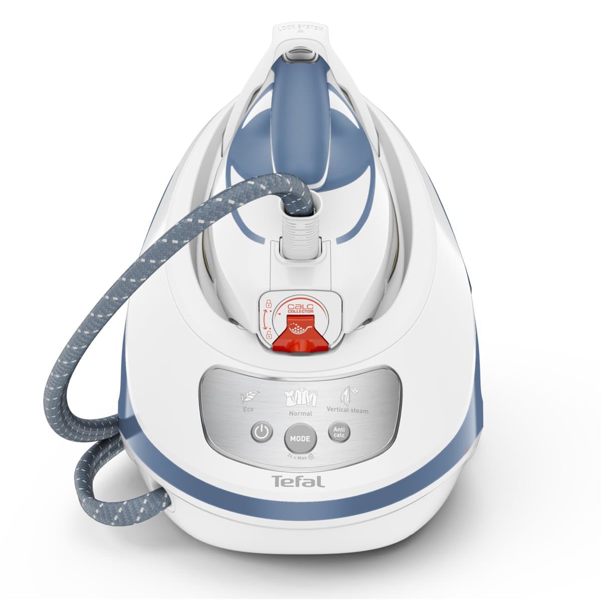 Tefal SV9202 Express Protect Steam Iron Station - Blue & White | Fast Heating, Anti-Calc, Self-Cleaning | Perfect for Home, Office & Travel Use