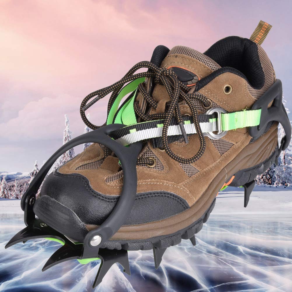 Yencoly Anti-Slip Shoe Spikes Cleats - 1 Pair Non-Slip Ice Grips for Hiking, Running & Winter Safety | Secure Traction on Ice, Snow & Slippery Surfaces