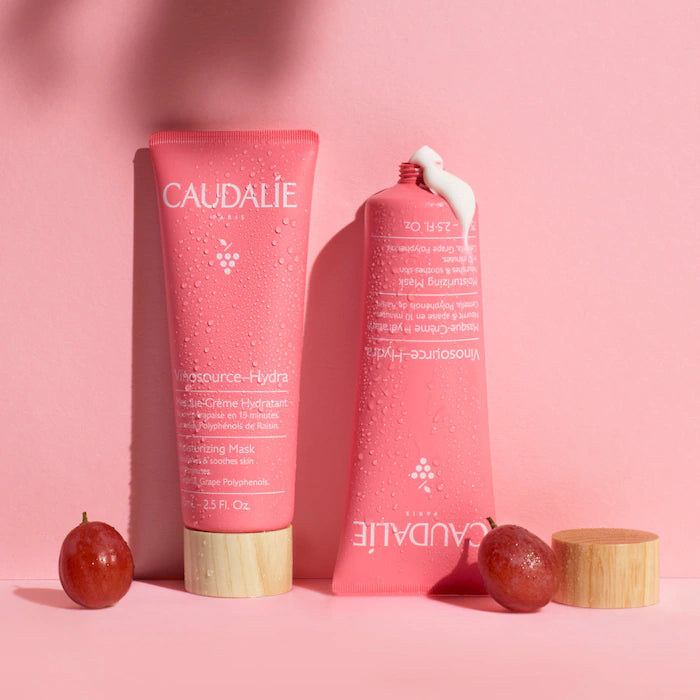 VinoHydra™ Hydrating Face Mask by Caudalie - Deep Moisture for Dry Skin, Perfect for Nighttime Skincare Routine & Spa Days
