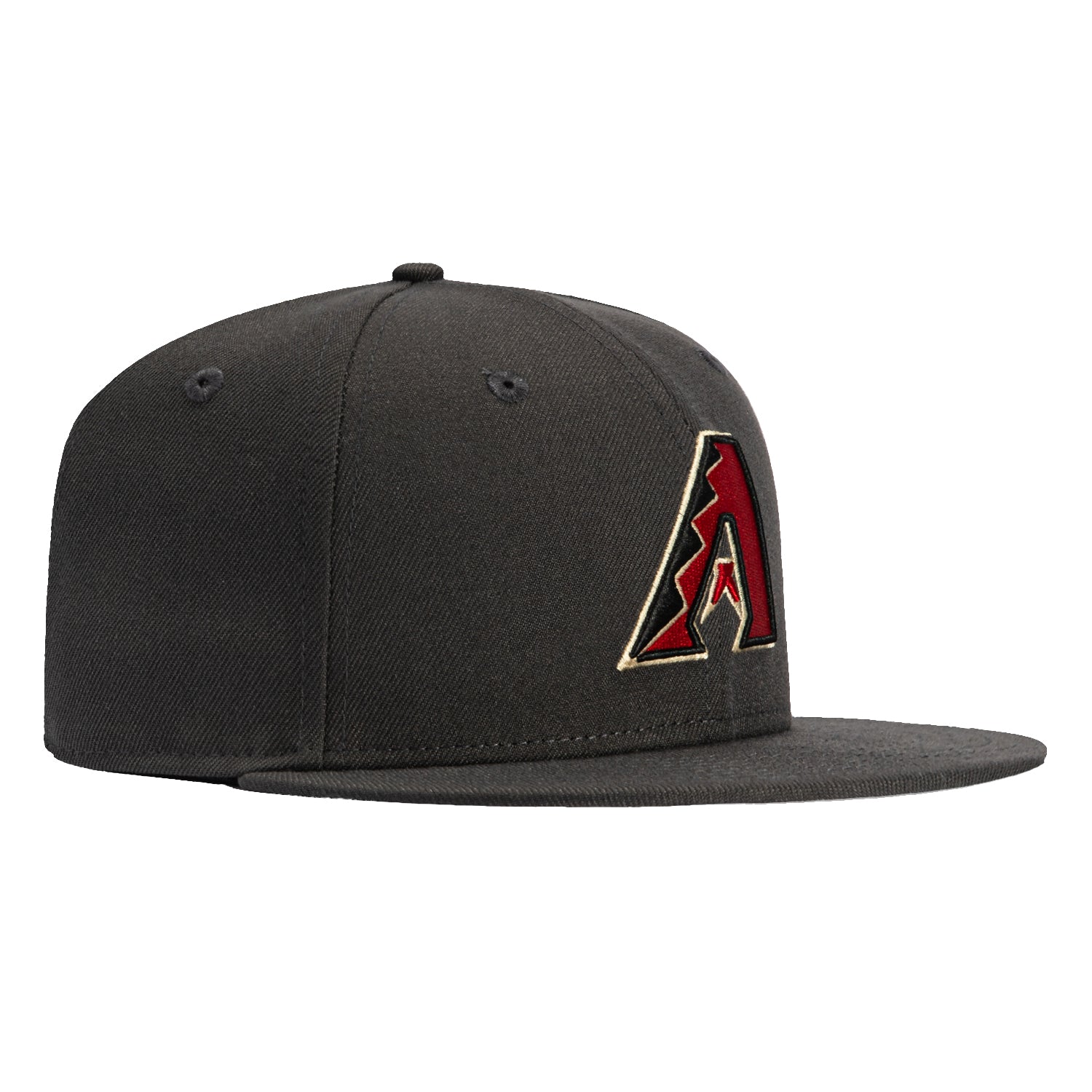 New Era 59Fifty Arizona Diamondbacks MLB Snapback Hat - Graphite Black for Men & Women | Official Licensed Baseball Cap for Sports Fans, Streetwear Fashion & Outdoor Activities