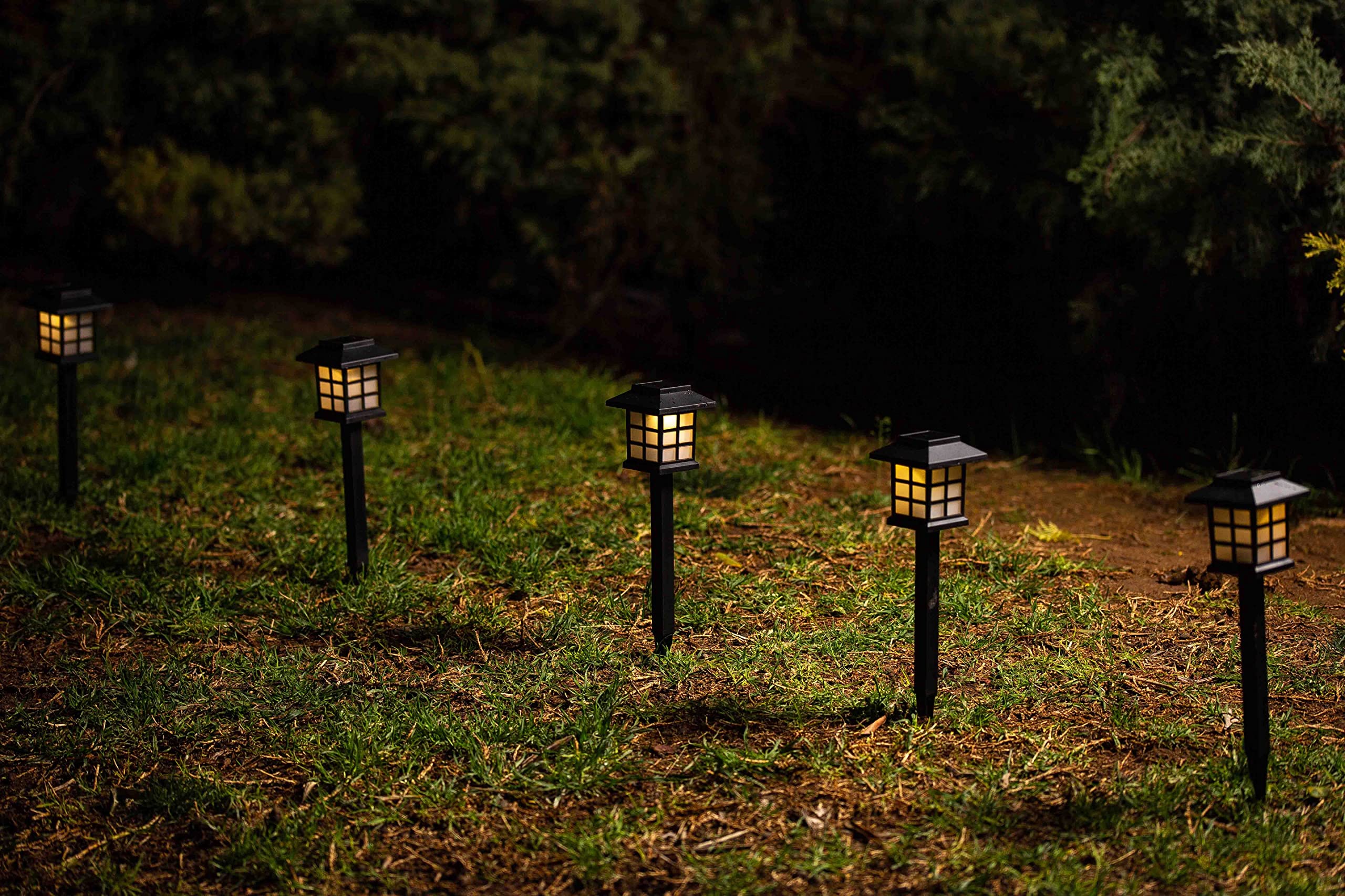 Solar Pathway Lights Outdoor - Waterproof LED Garden Lights for Driveway, Lawn, Yard | Landscape & Patio Lighting