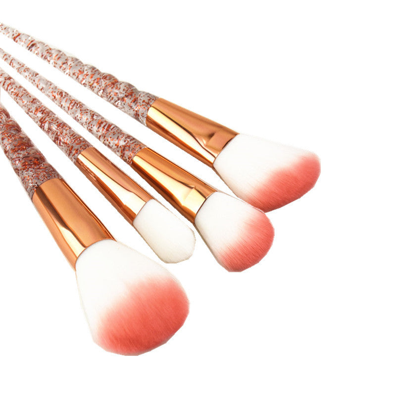 8-Piece Professional Makeup Brush Set for Foundation, Blending, and Eyeshadow - Perfect for Everyday Makeup and Travel
