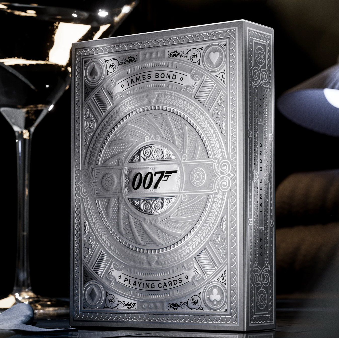 James Bond Silver Edition Playing Cards - Premium Casino Quality, Gift for Poker & Blackjack Lovers - Perfect for Game Nights, Parties & Collectors