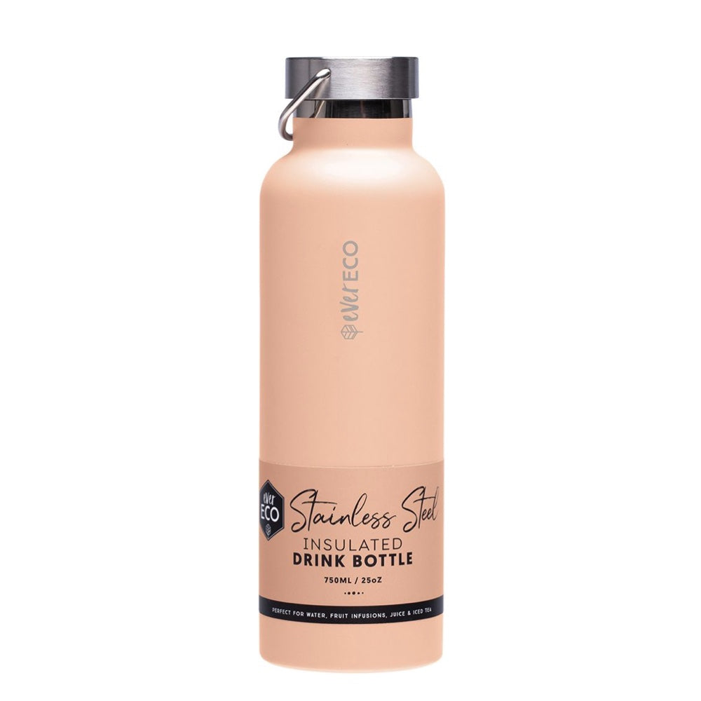 EVER ECO Insulated Stainless Steel Water Bottle 750ml - Byron Bay Lilac Color, Leakproof & BPA Free - Perfect for Gym, Hiking & Outdoor Activities