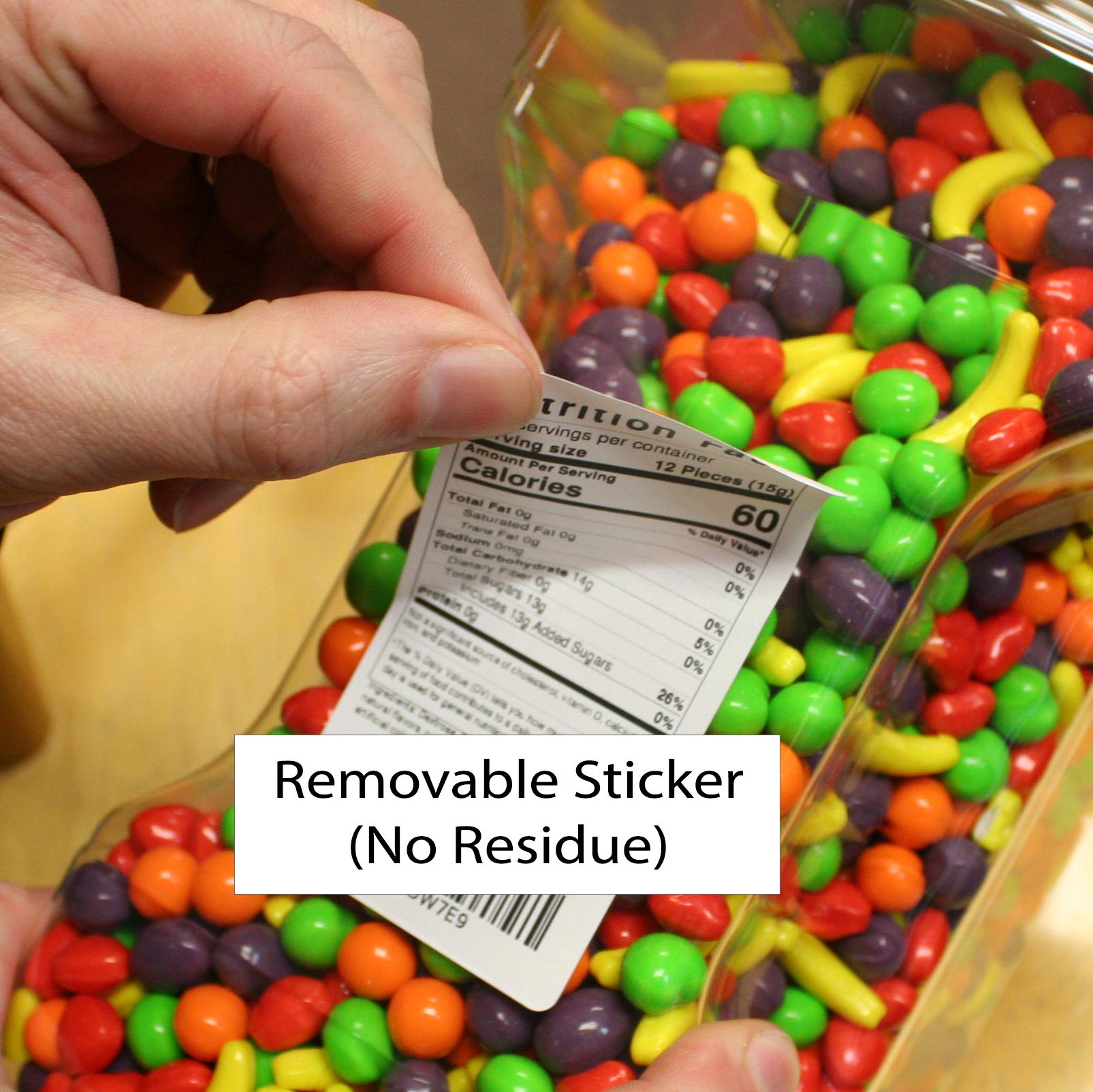 Mike & Ike Original Chewy Fruit Candy - 7LB Bulk Candy in 128oz Reusable Square Jar | Party Favors, Movie Snacks, Office Treats & Gift Ideas