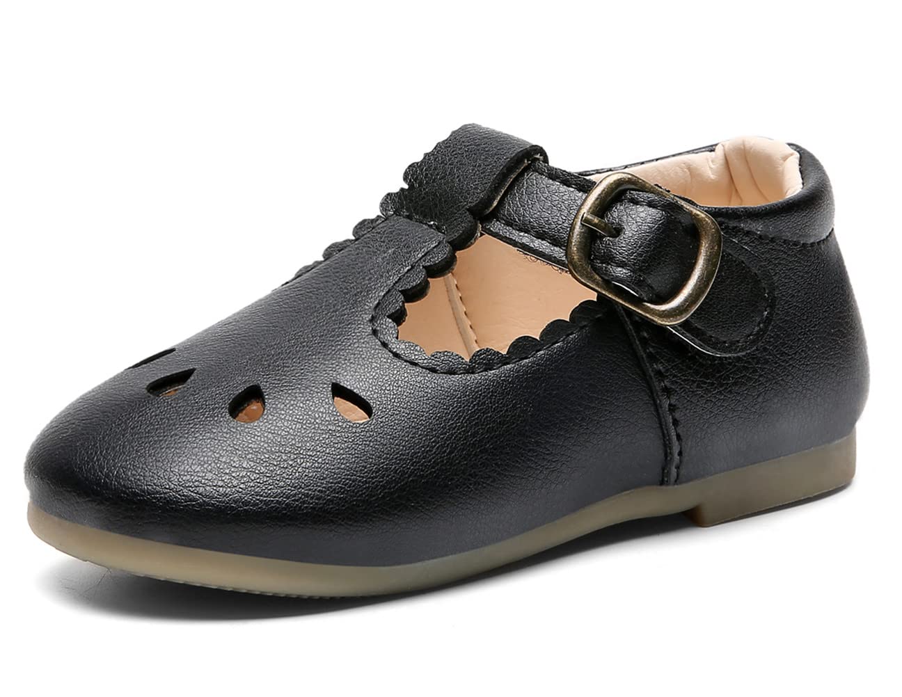 DADAWEN Girls Mary Jane Shoes - Classic School Uniform Flats for Dress & Formal Occasions - Perfect for School, Church, and Special Events