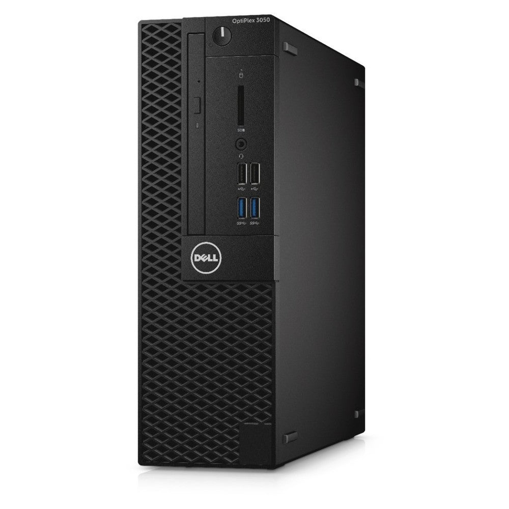 DELL OptiPlex 3050 SFF Desktop PC - Intel Core i3-6100 3.7GHz, 8GB RAM, 240GB SSD, Windows 10 Pro (Renewed) - Compact Business Computer for Office Work, Home Use & Small Business Setup