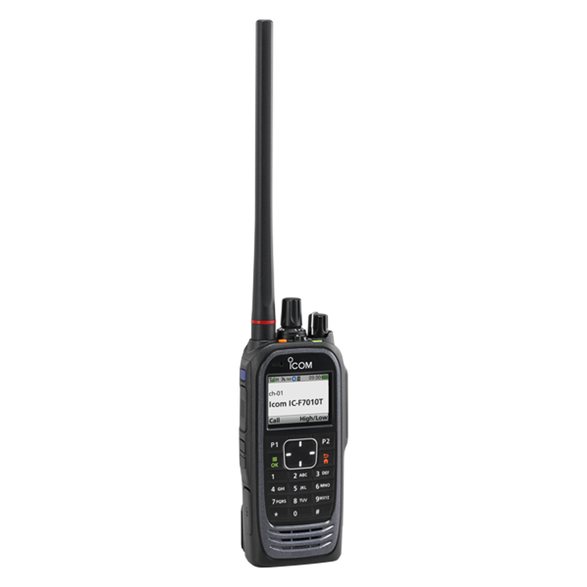 Icom F7010T VHF P25 Trunking Compact Portable Two-Way Radio with LCD Display & Full Keypad - Ideal for Public Safety, Security, and Emergency Communication