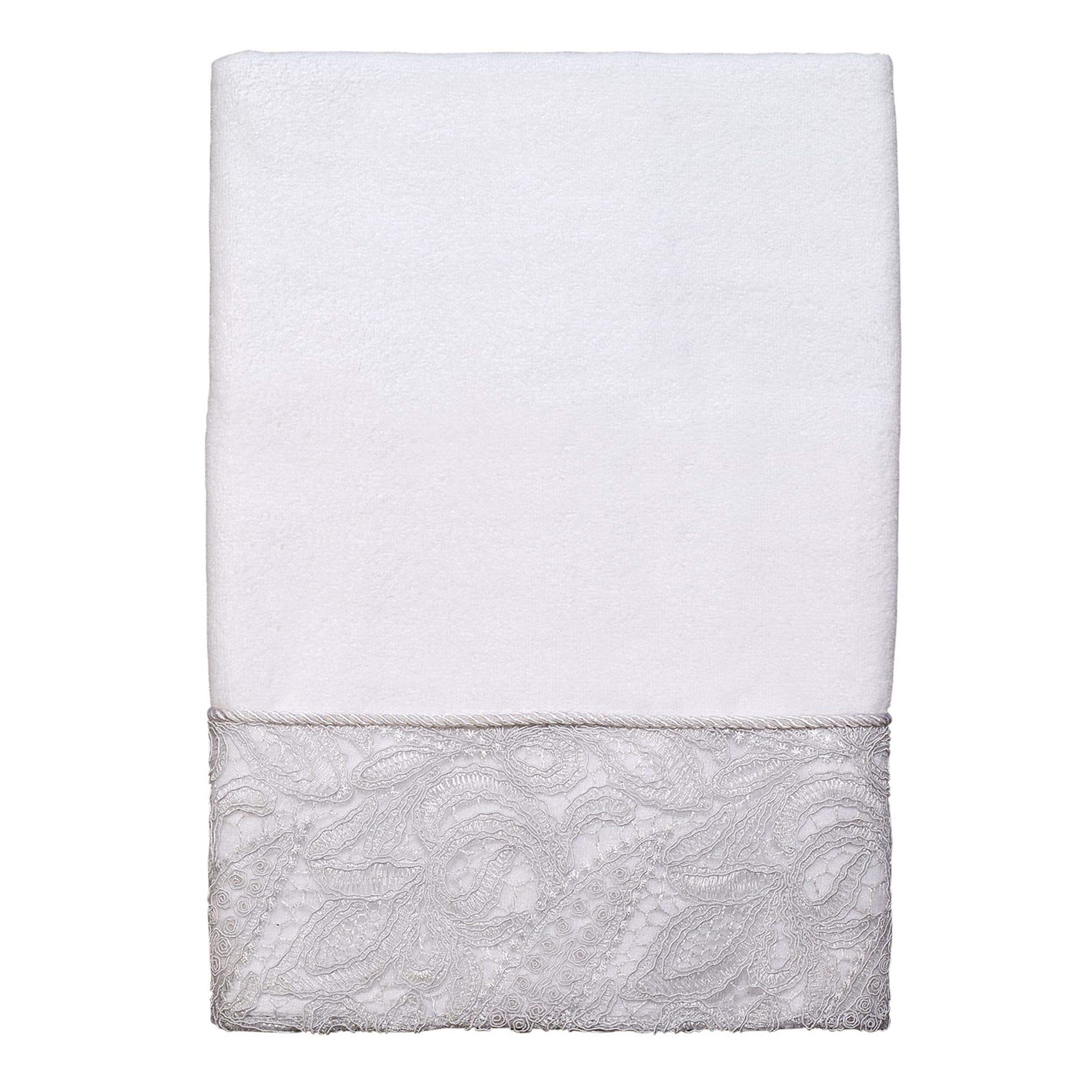 Avanti Linens Grace Bath Towel Set - Premium 100% Cotton Soft Absorbent Towels for Spa, Bathroom & Pool - White Luxury Hotel Style Bath Towels (2-Pack) - Perfect for Home, Gym & Beach Use
