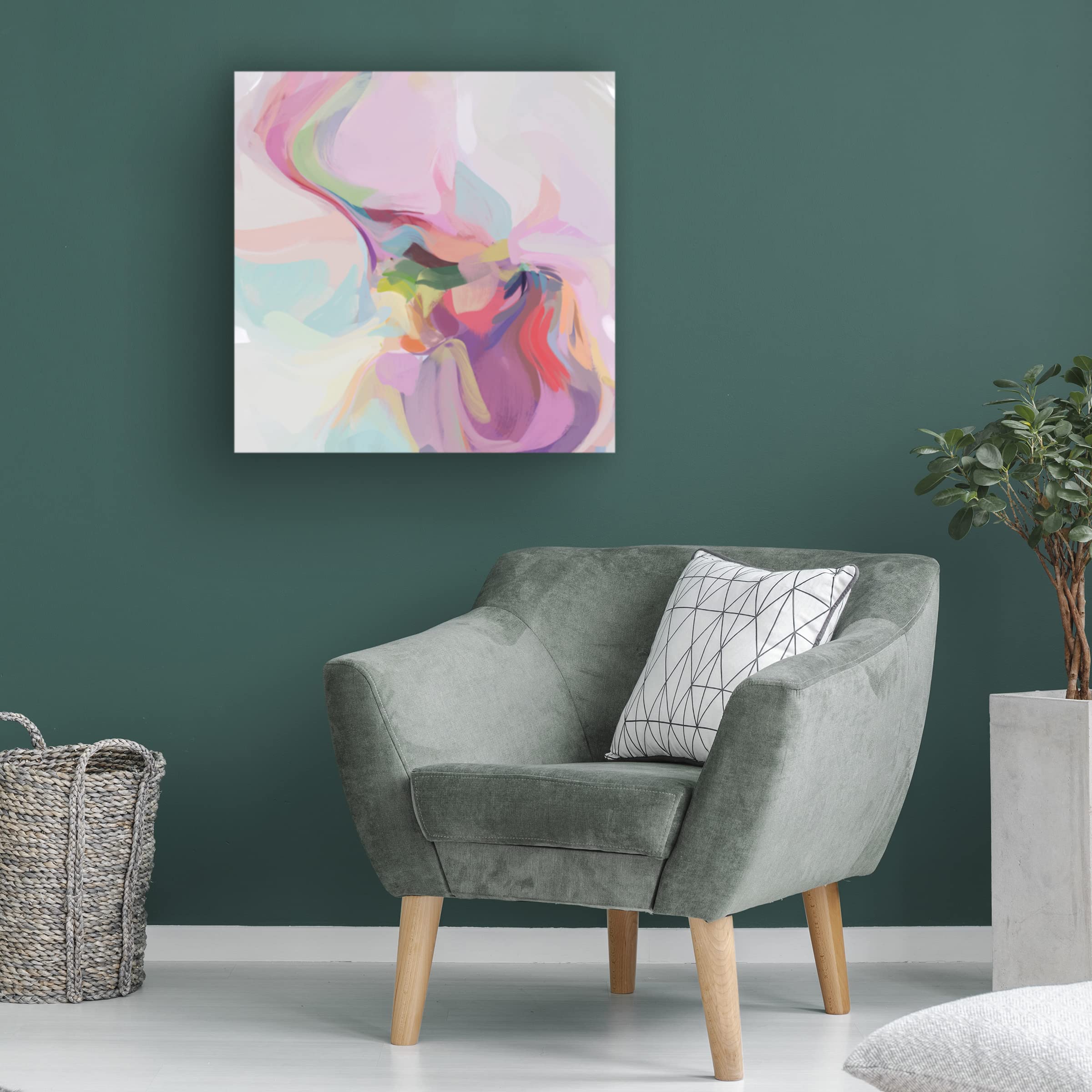 Trademark Fine Art 'Influence I' Canvas Wall Art by Irena Orlov - Modern Abstract Painting for Living Room, Bedroom & Office Decor