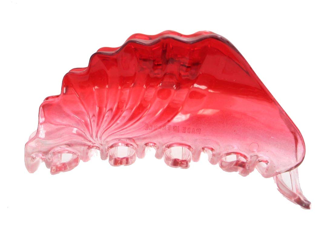 Caravan Side by Side Crystal Hair Claw - Bi-Color Gathered Hair Clip for Women | Perfect for Updos, Ponytails & Special Occasions