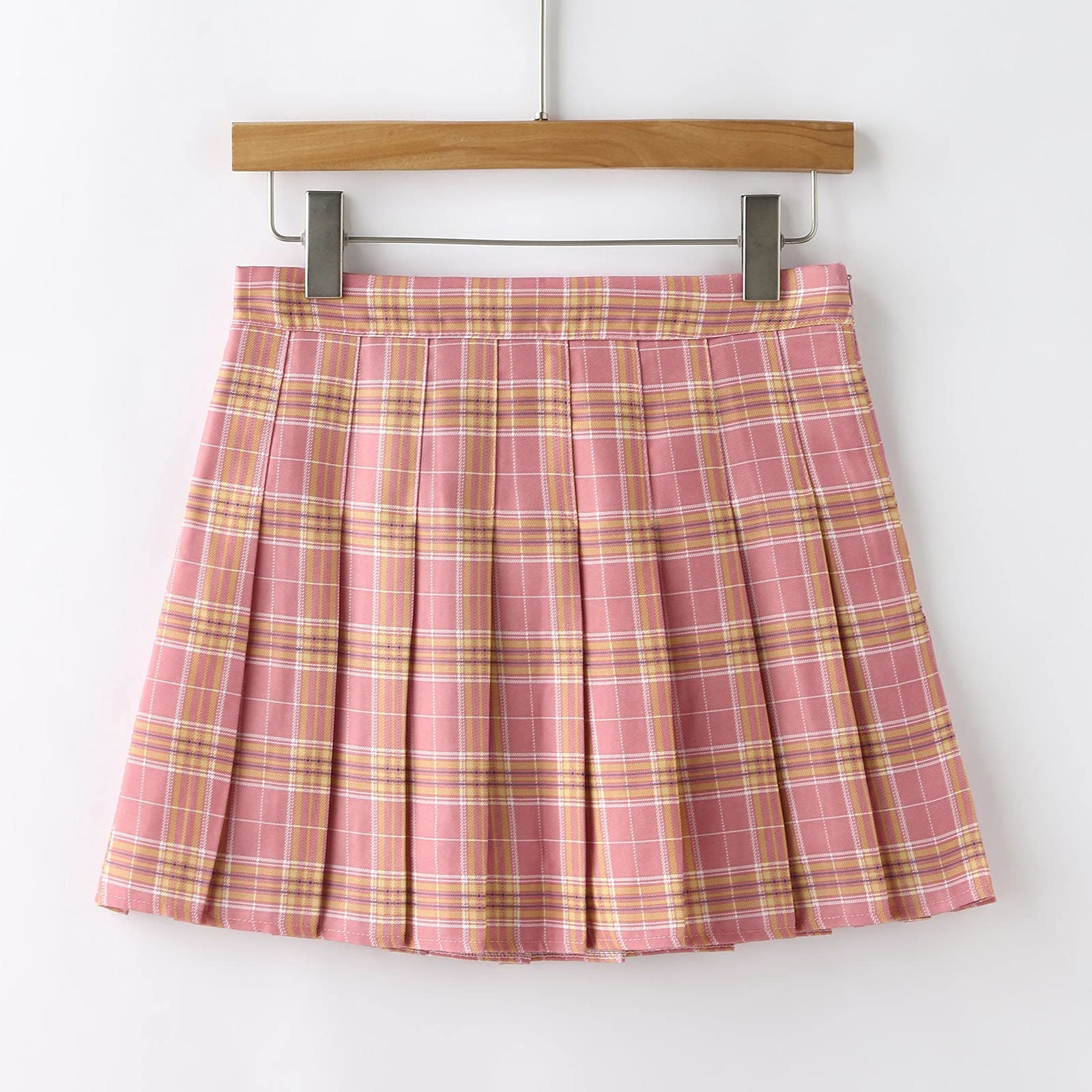 Women's A-Line High Waist Pleated Printed Culottes Skirt - Flowy Summer Casual & Night Out Skirt in Pink | Perfect for Parties, Dates & Beach Vacations