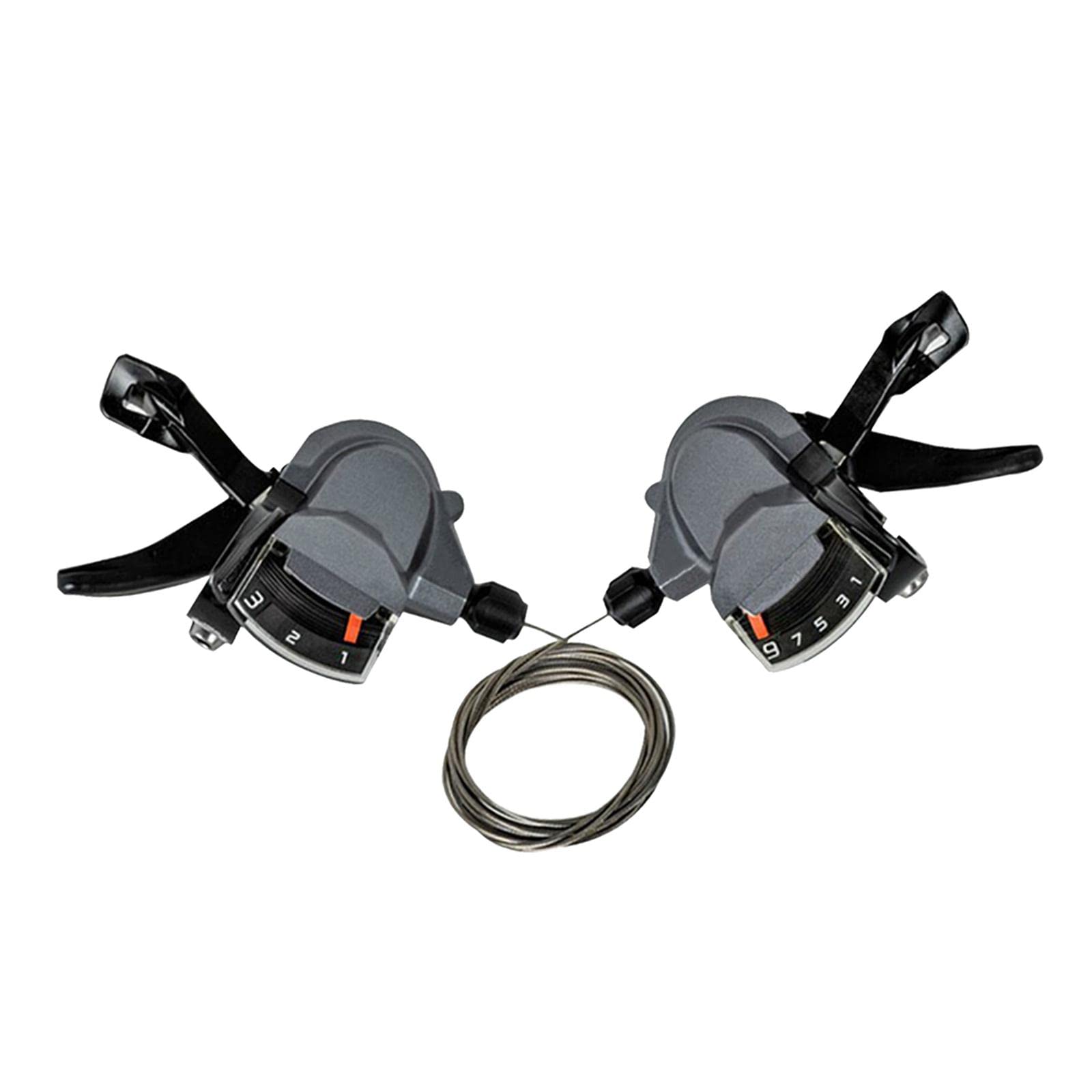 3x9 Speed Bike Shifters Set - Left & Right Shifter Levers with Cables for Mountain Bikes & Folding Bikes | Smooth Gear Shifting for Off-Road Trails & Urban Commuting