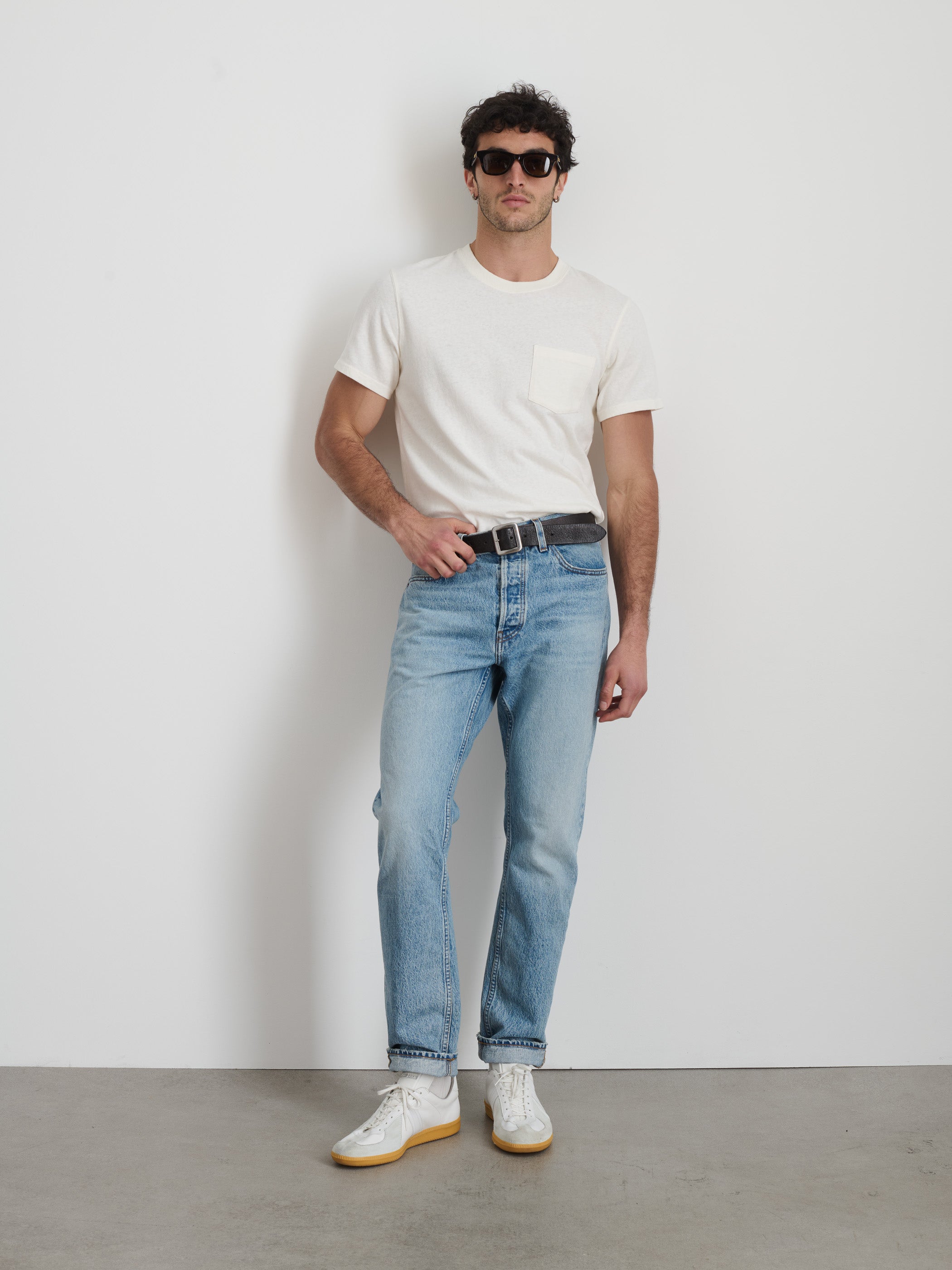 Vintage Wash Pocket T-Shirt for Men - Soft Cotton Relaxed Fit Casual Tee - Perfect for Everyday Wear, Street Style & Layering