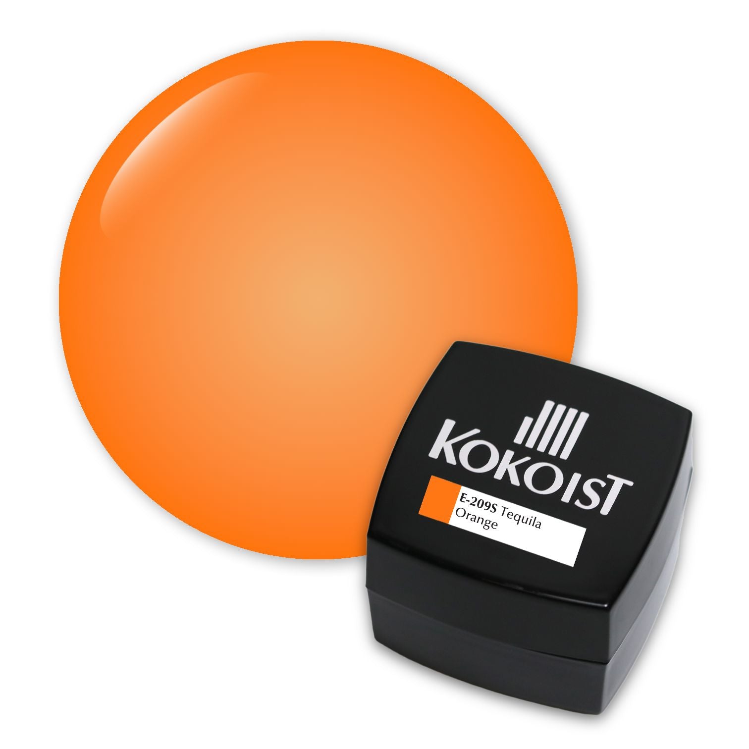 Kokoist E 209S Tequila Orange Nail Gel Polish - Long Lasting UV LED Soak Off Gel for Manicure & Pedicure | Perfect for Salon, Home Use & Special Occasions